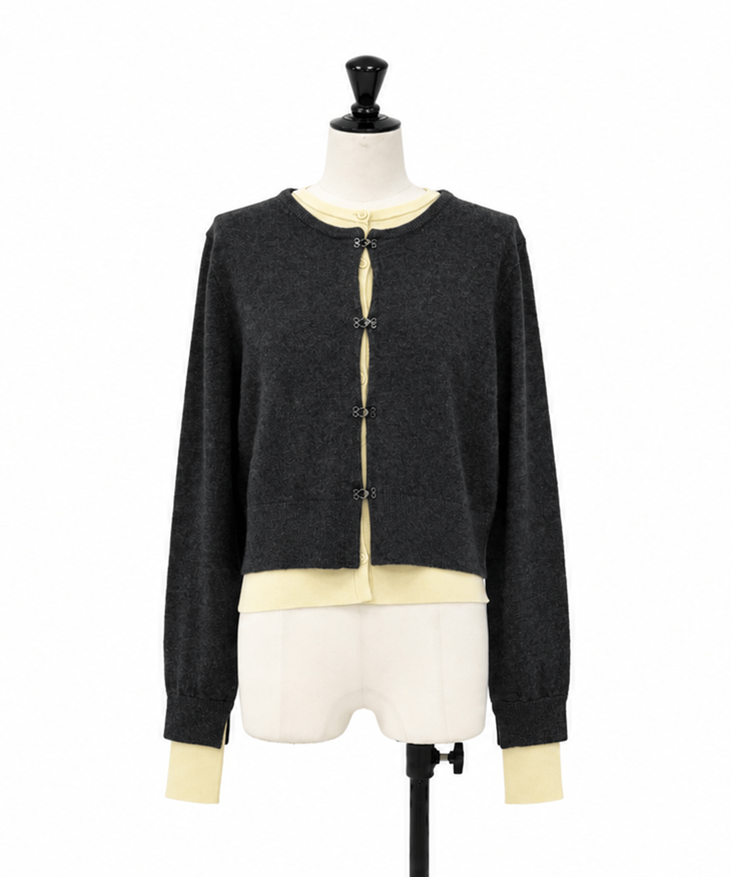 Double Layer Knit Cardigan STUDIOUS
