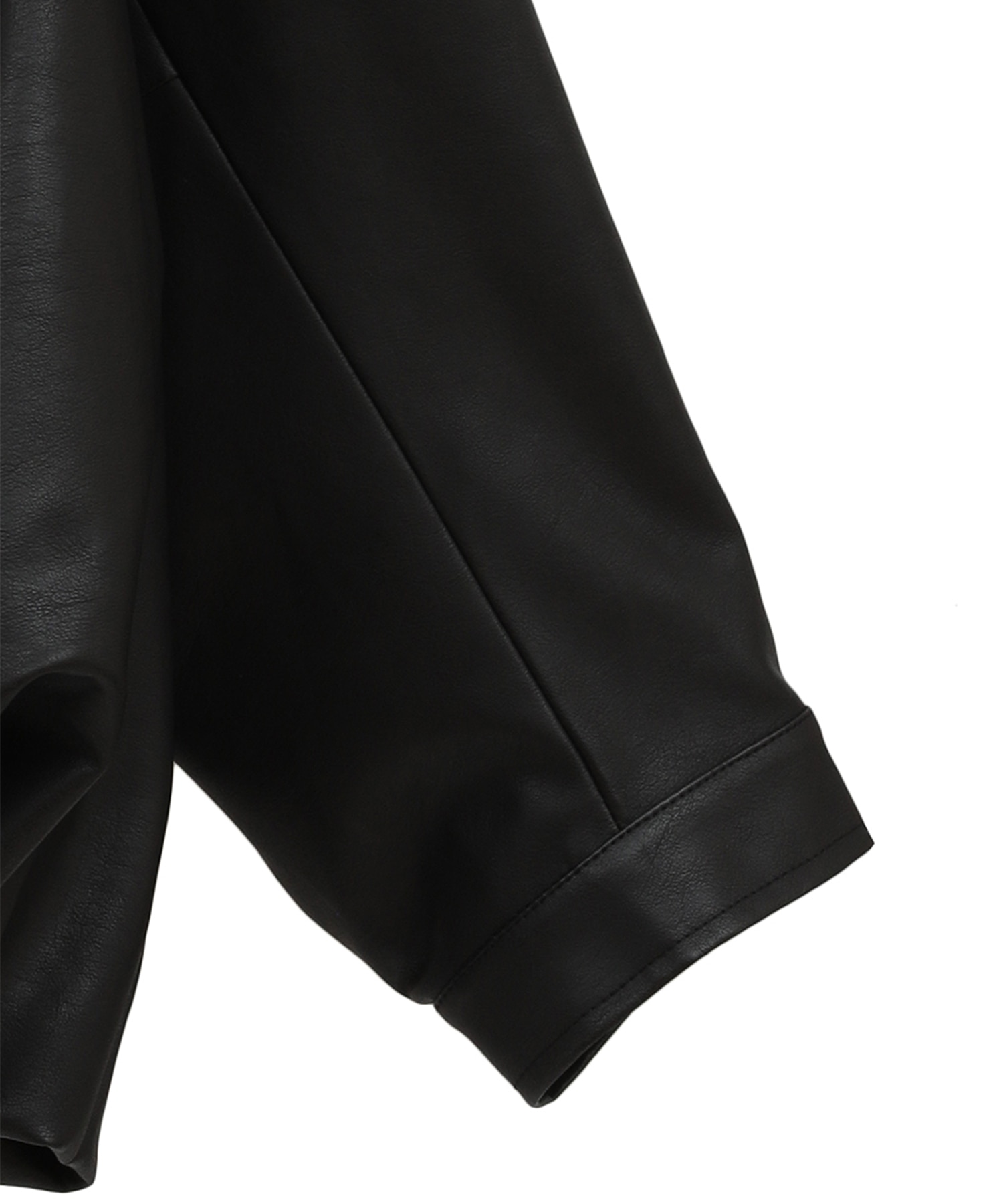 別注 FAKE LEATHER BALLOON JACKET CLANE