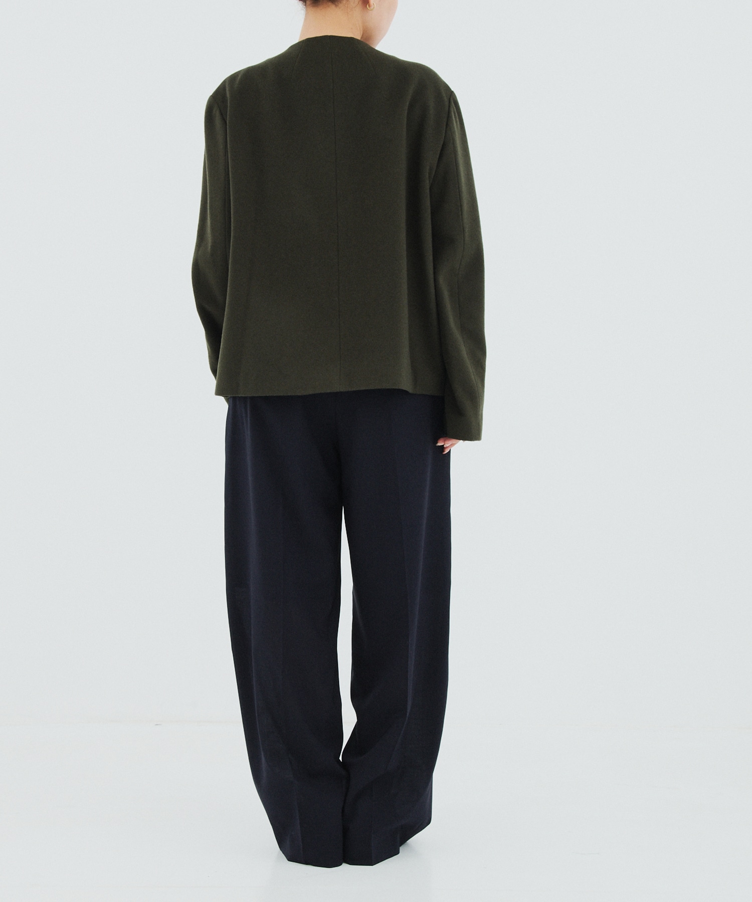 Cording Embroidery Short Duffle Coat Mame Kurogouchi
