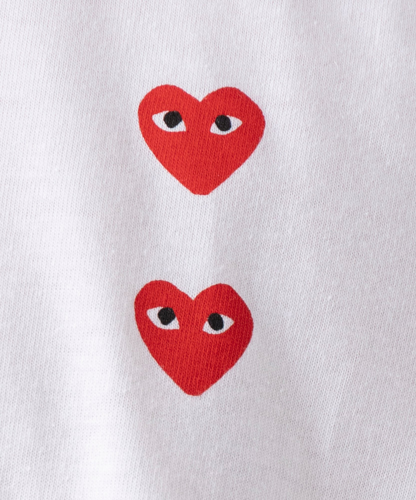 AX-T339-051 L/S T-SHIRT LOGO PRINT PLAY COMME des GARCONS