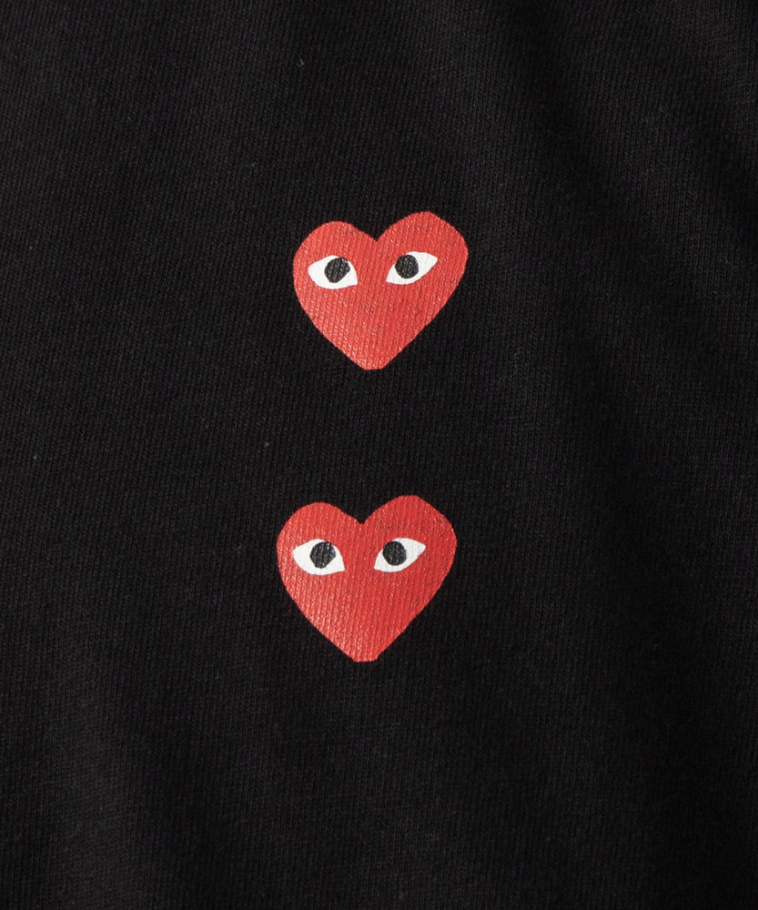 AX-T339-051 L/S T-SHIRT LOGO PRINT PLAY COMME des GARCONS