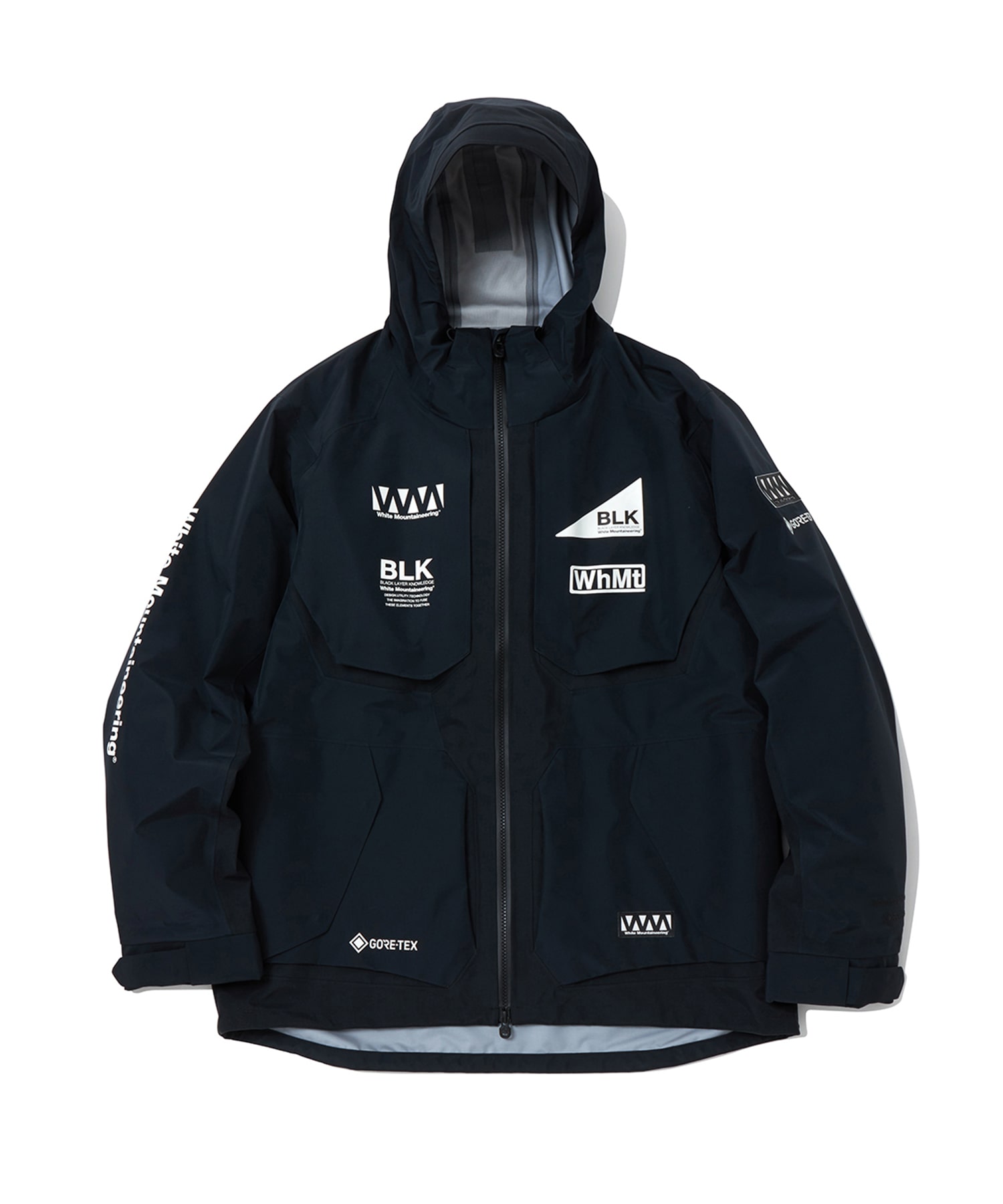 GORE-TEX LOGO PRINTED MOUNTAIN PARKA(0 BLACK): White Mountaineering ...