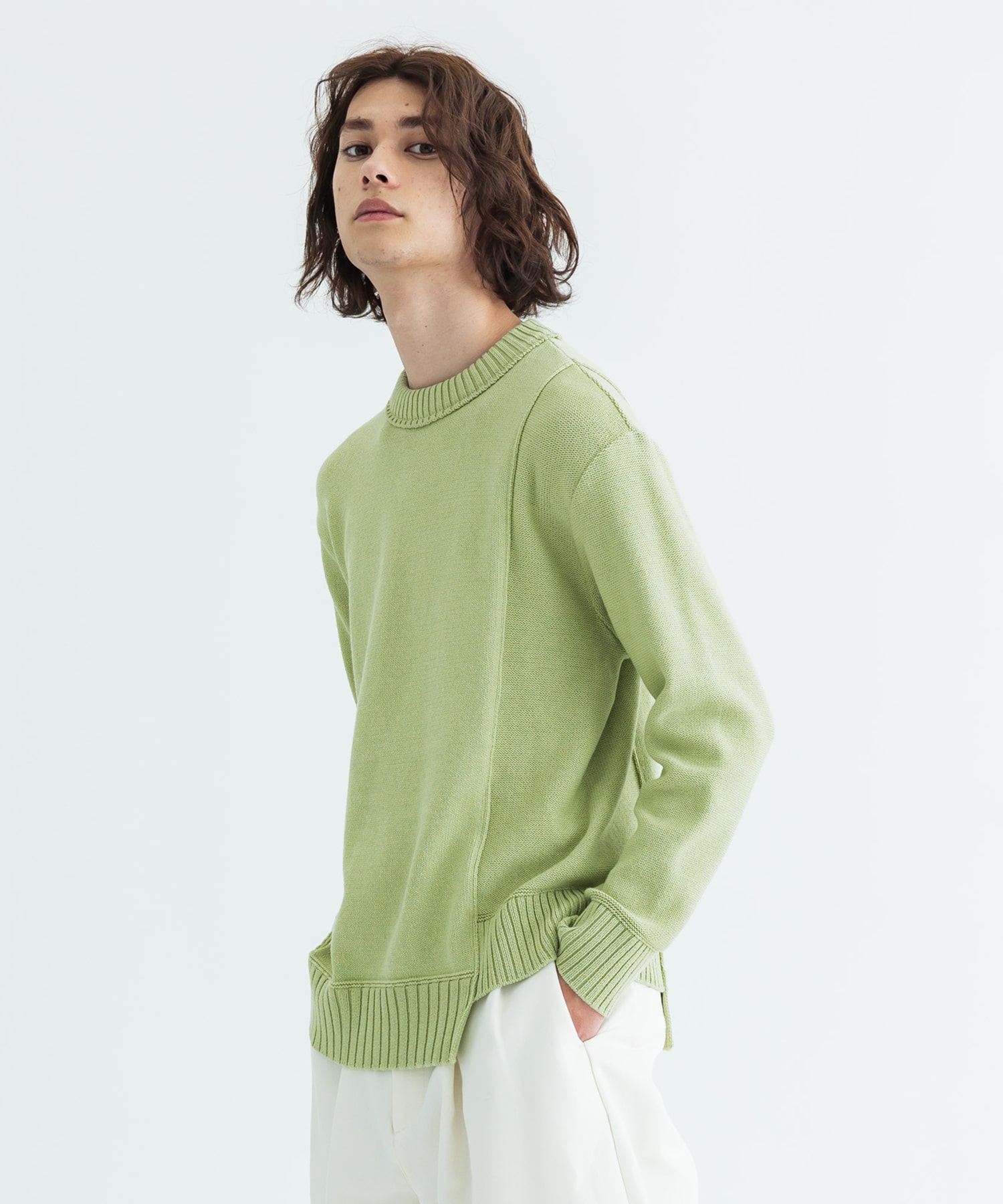 INSIDE OUT COTTON KNIT PULLOVER CITY