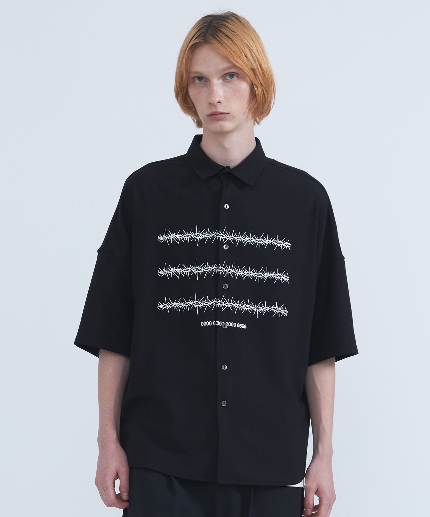 shareef BARBED WIRE´emb. S/S SHIRTS 販売売り出し - www