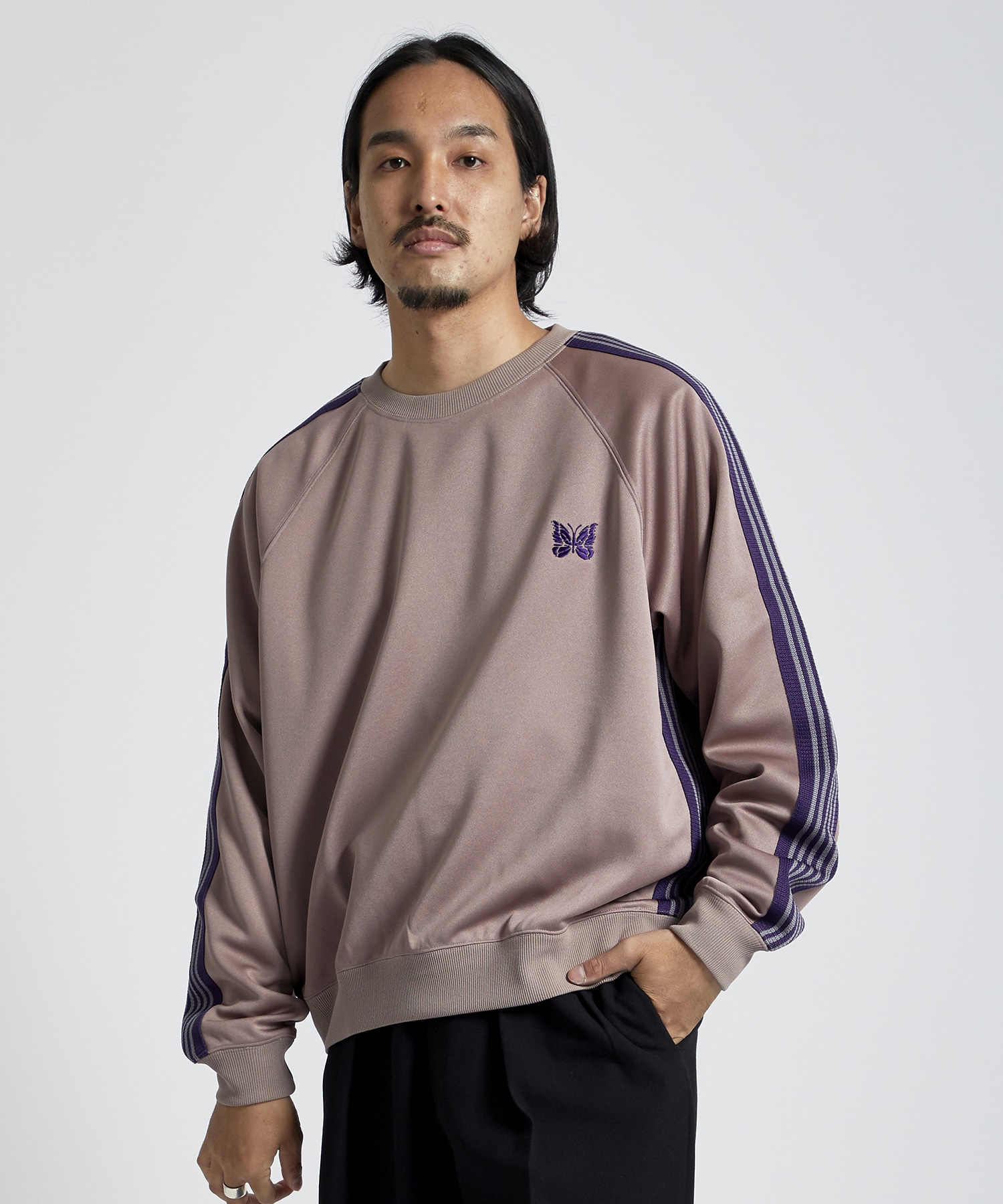 トラッククルーネックシャツ XL ブラウン ブルー 5 | mdh.com.sa