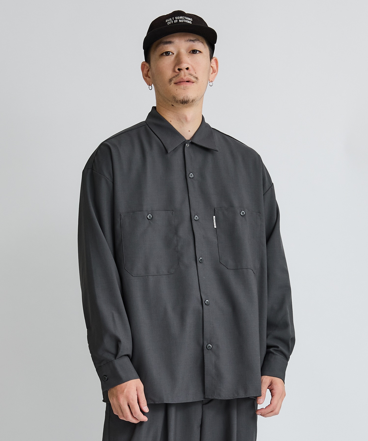 cootie WOOL WORK L/S SHIRT(Black)コメントありがとございます