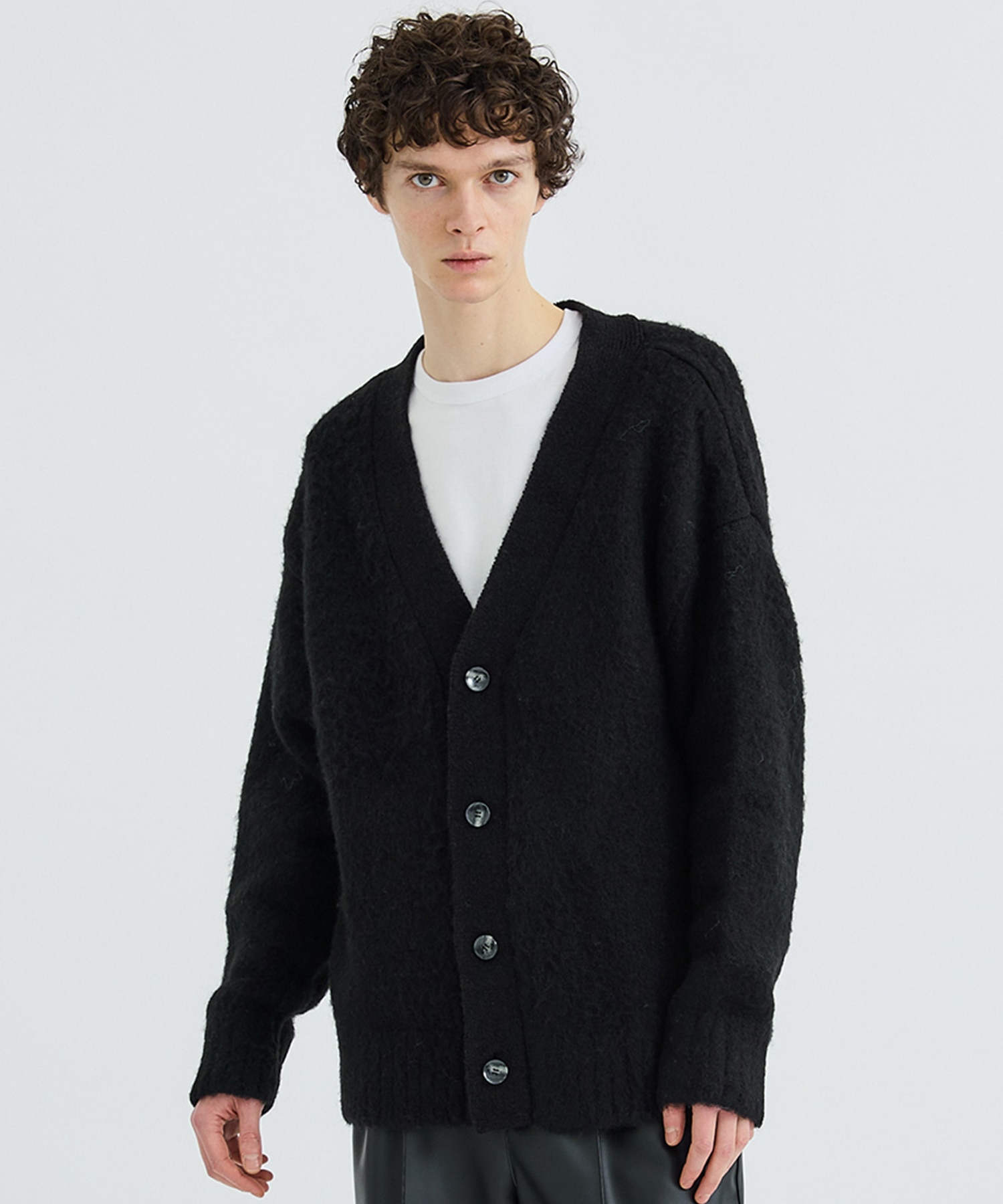 ALPACA SHAGGY CARDIGAN | LiNoH