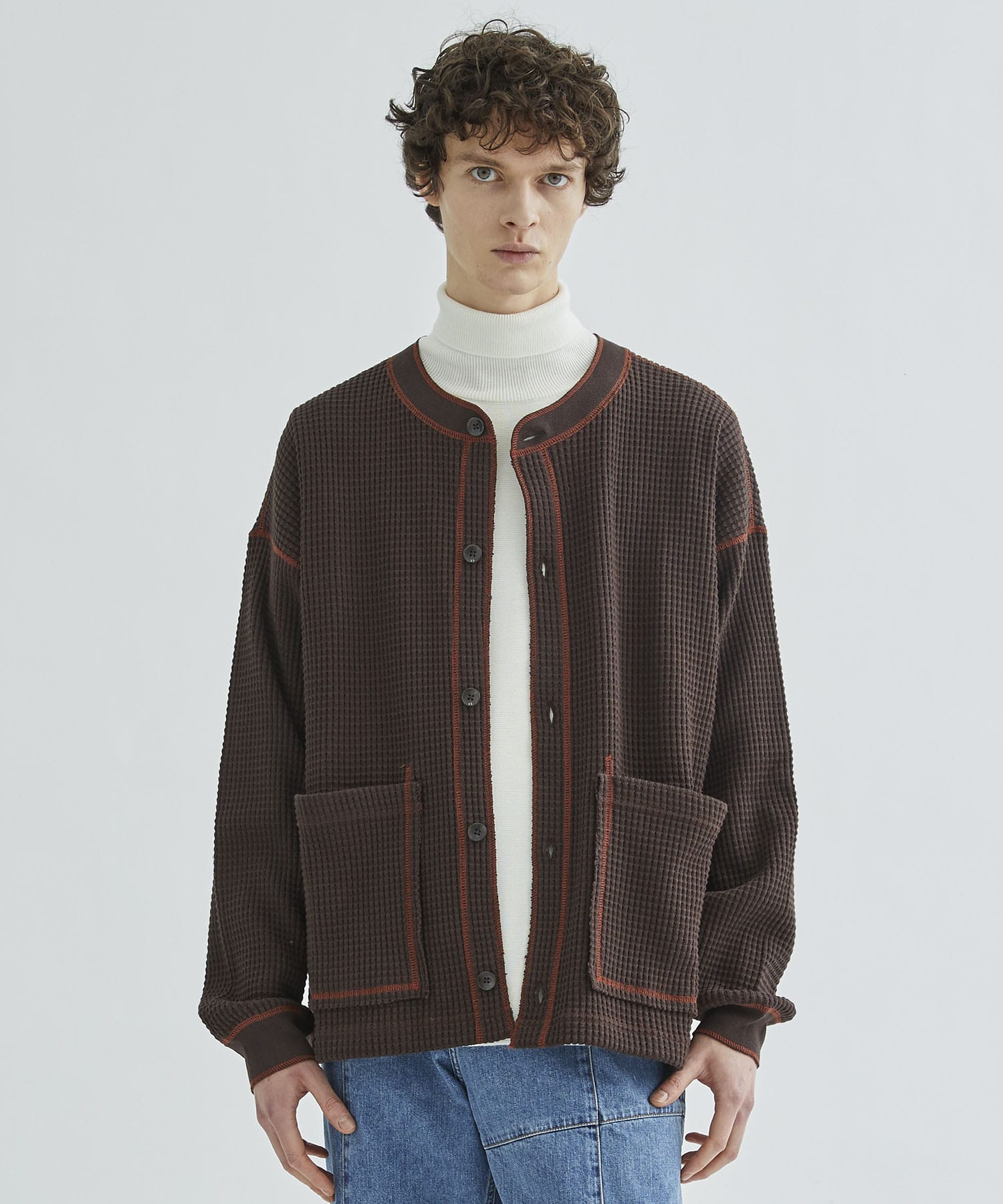 別注>WAFFLE CARDIGAN | markaware