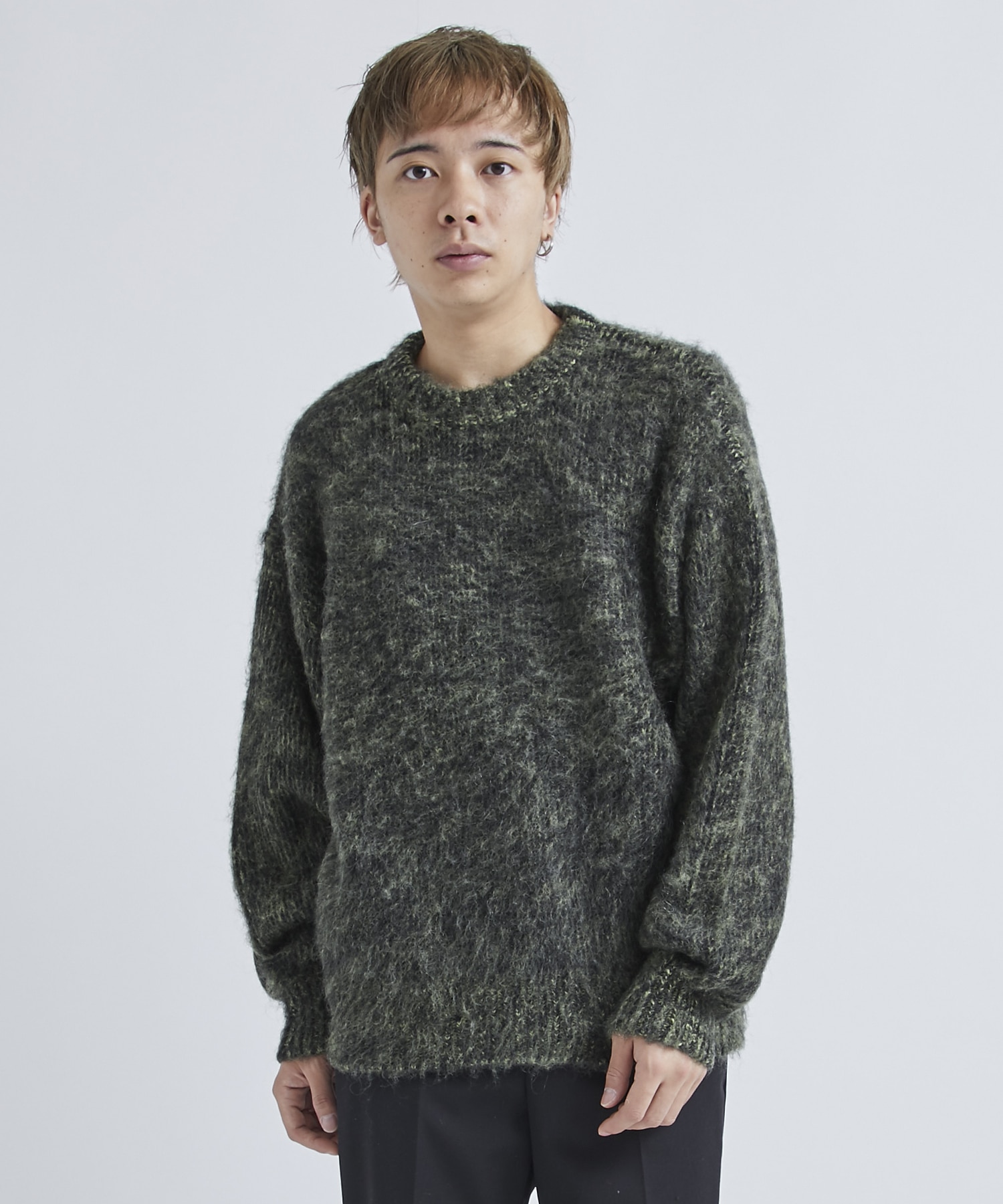 neon sign Innermost color mohair ニット