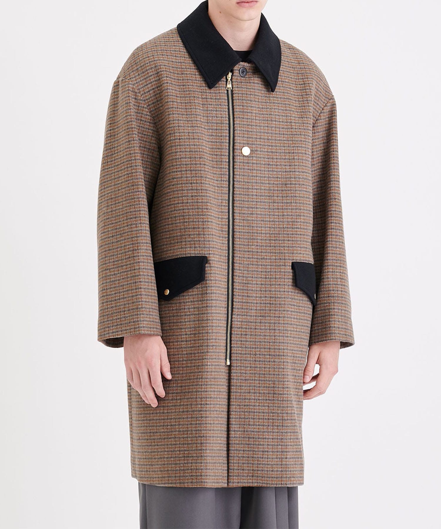 別注>ZIP CHECK COAT｜CULLNI