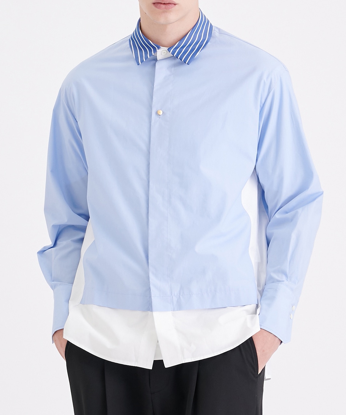 CULLNI Stripe High Count Cotton Shirt