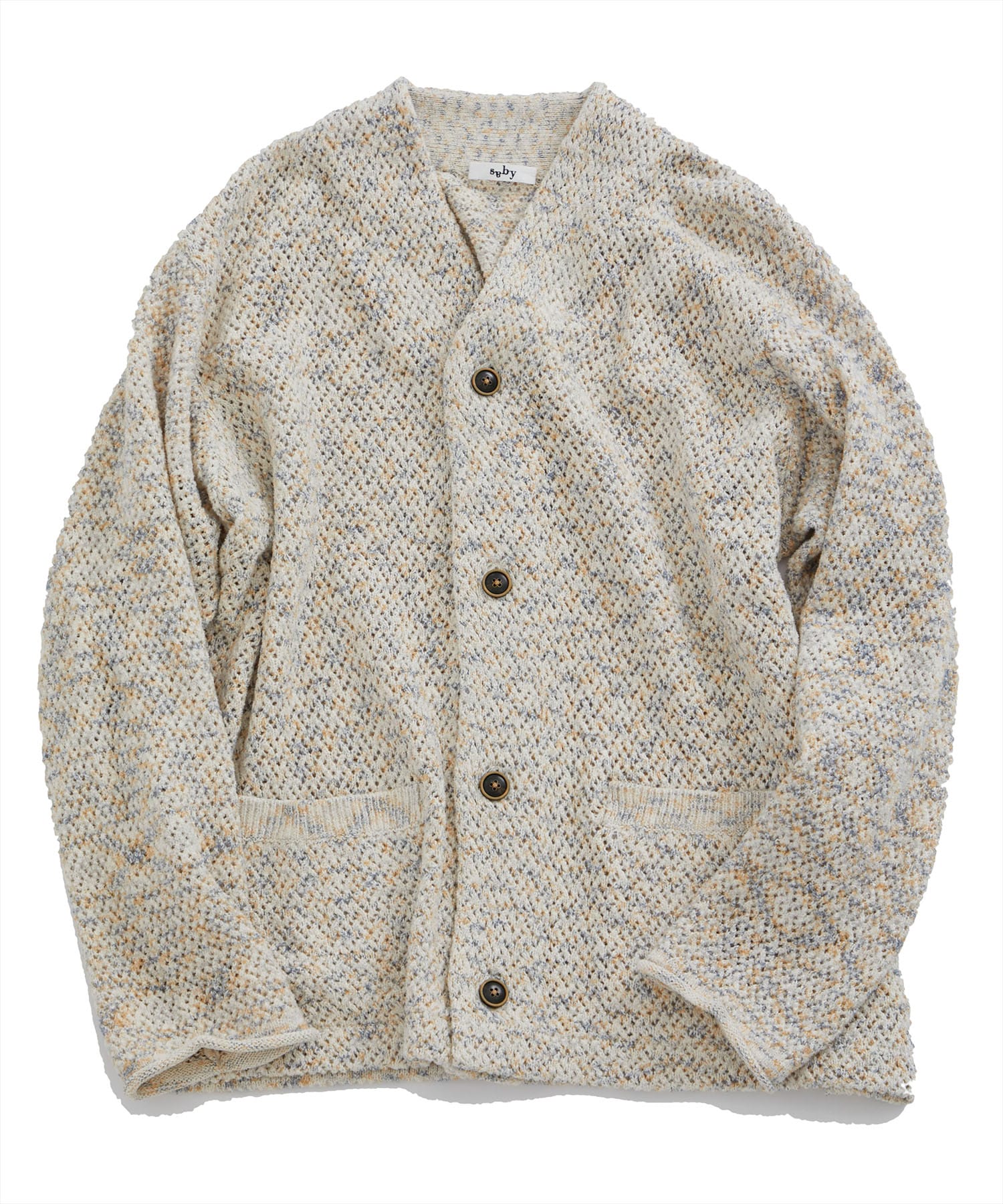 ORIENTAL NECK L/S MESH KNIT｜saby