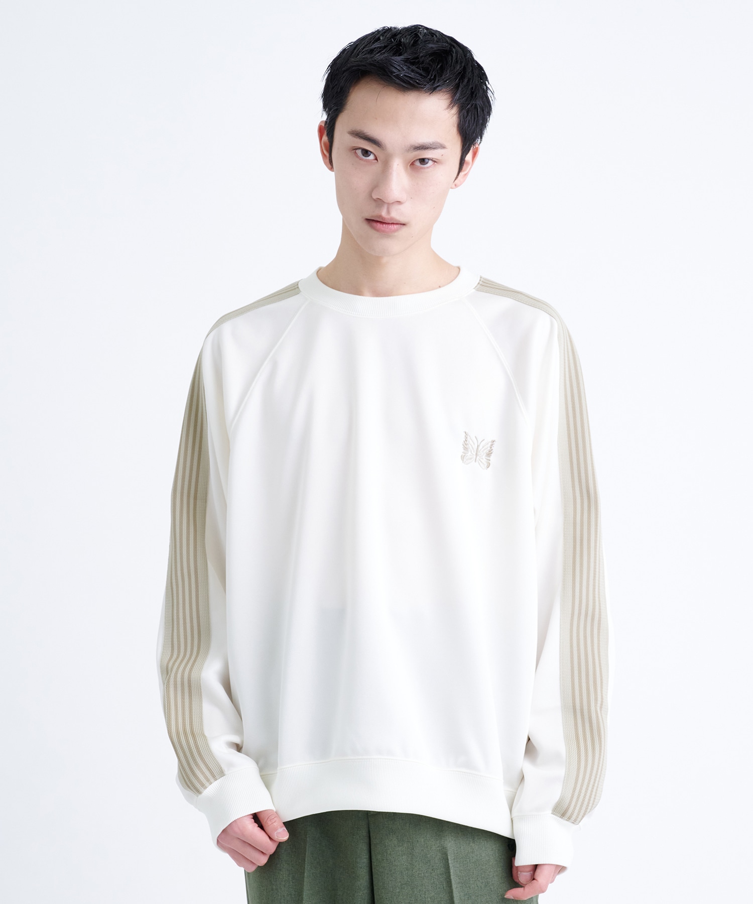 別注〉Track Crew Neck Shirt - Poly Smooth｜NEEDLES