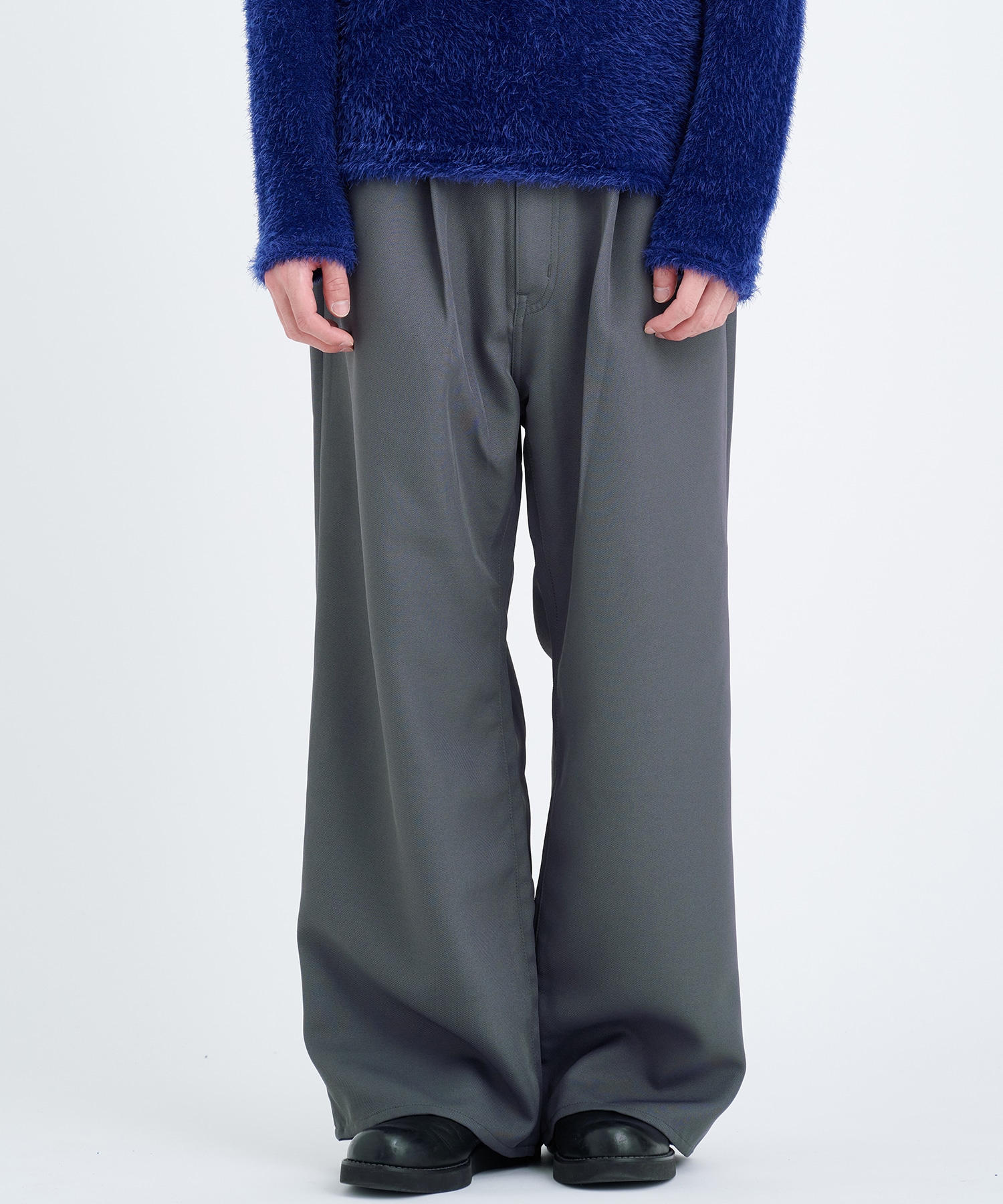 WIDE ONE TUCK STRAIGHT PANTS｜JieDa