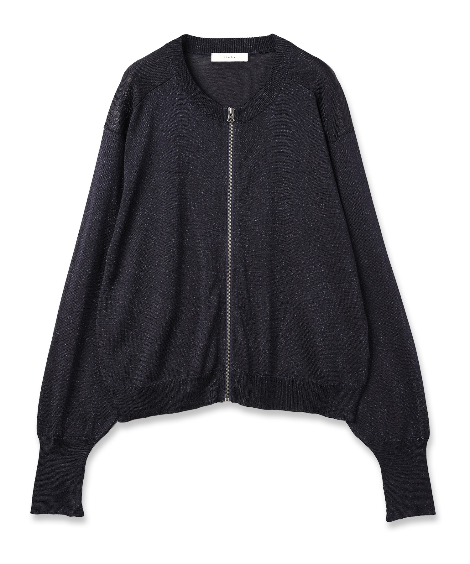 LAME ZIP UP KNIT｜JieDa