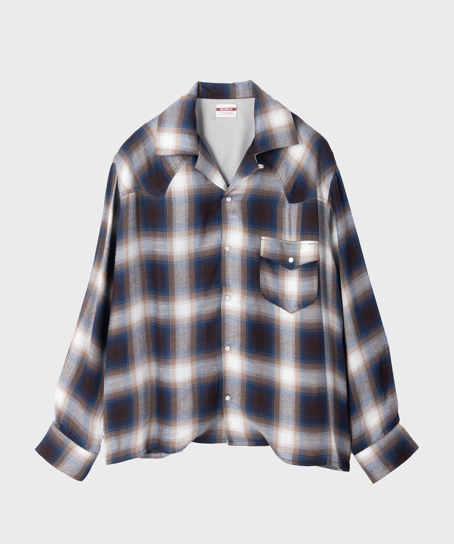 〈別注〉Ombrd check western shirt