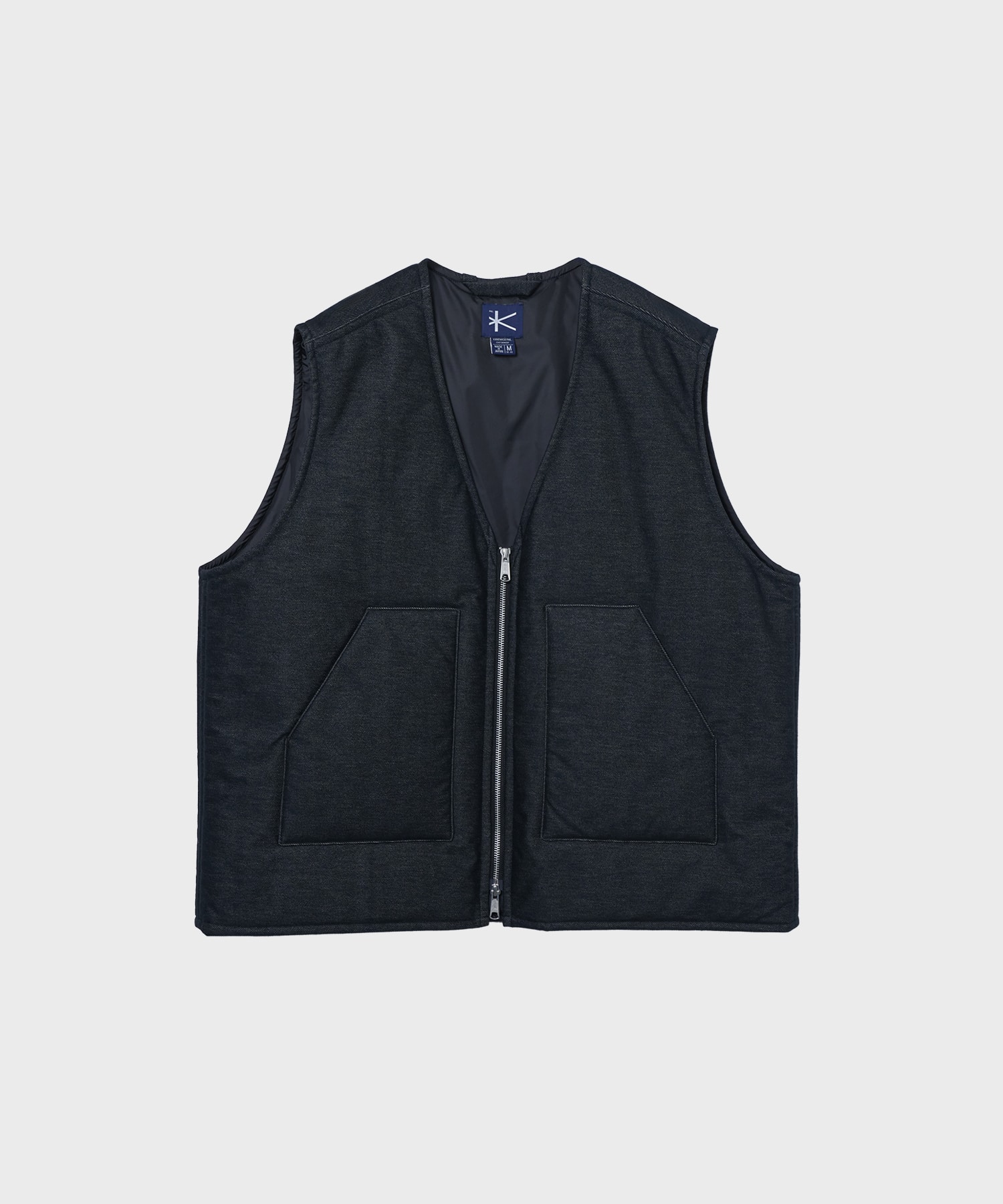 Piece Dyeing Denim Padded Vest KANEMASA PHIL.