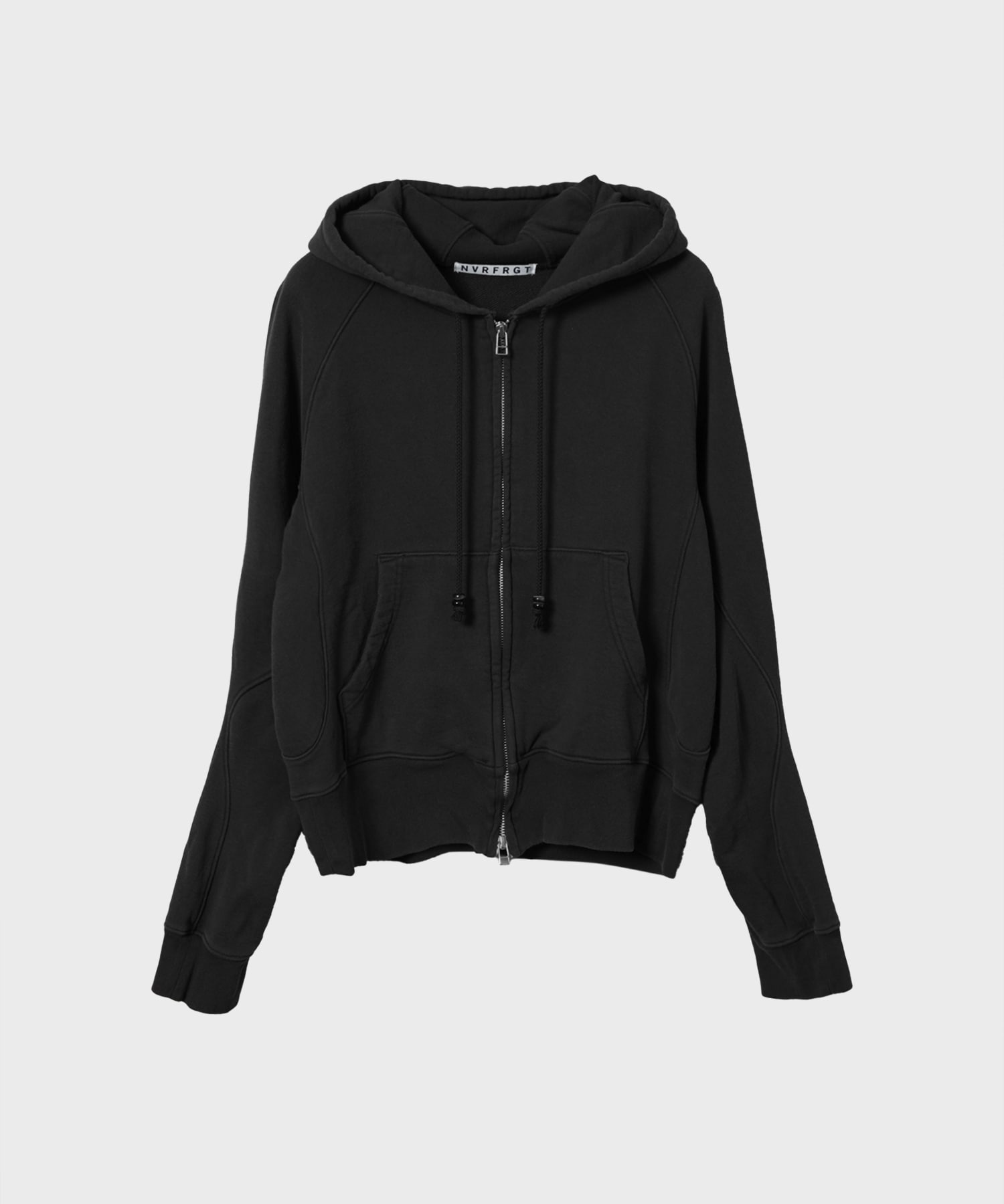 PANELLED ZIP UP HOODIE NVRFRGT