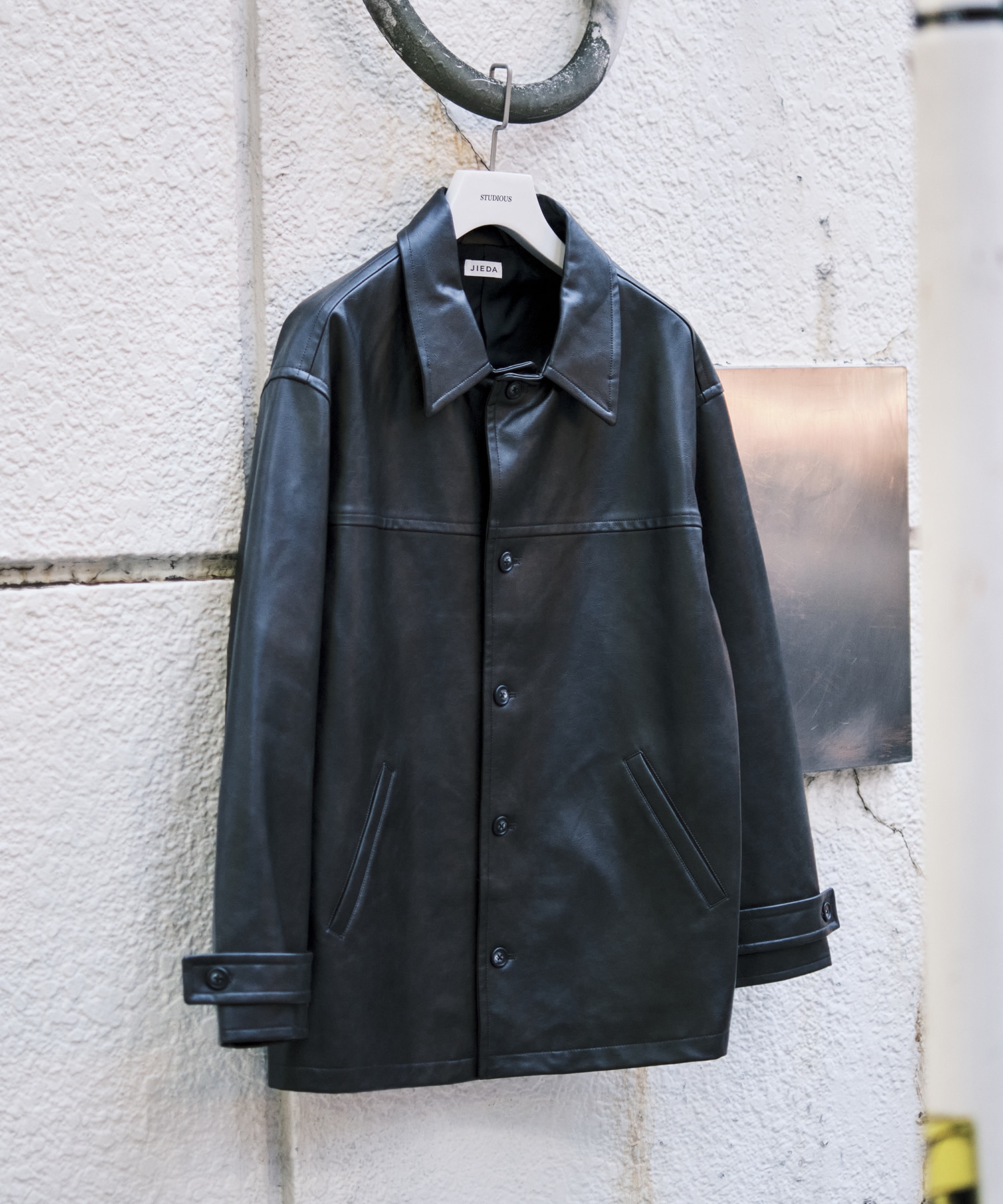別注 FAKE LEATHER CAR COAT｜JieDa