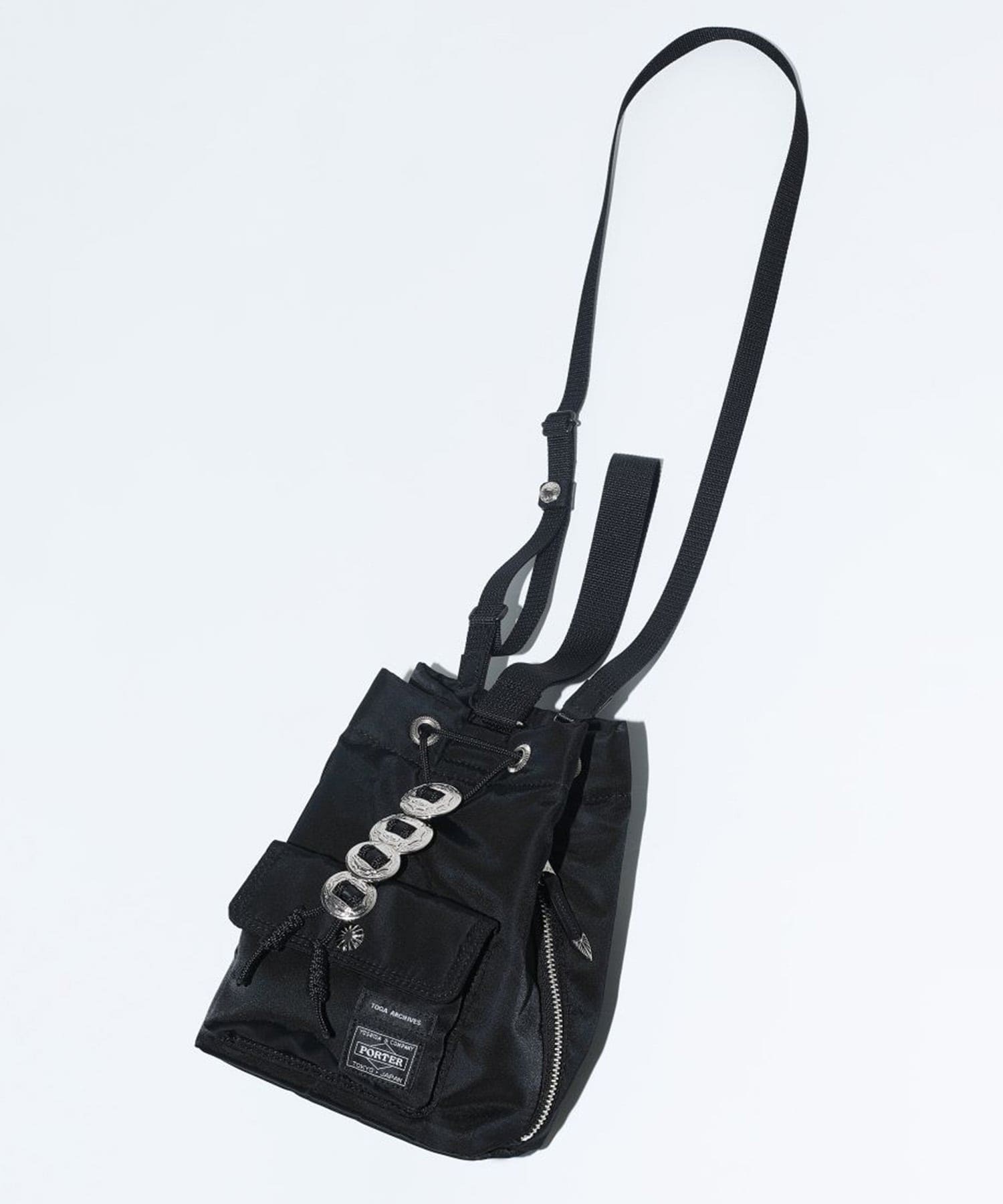 string bag TOGA x PORTER TP21-Fl283(FREE BLACK): TOGA PULLA 