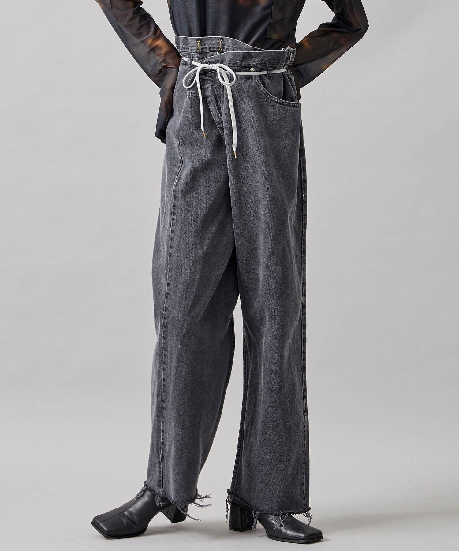 お手軽価格で贈りやすい-MAISON EUREKA VINTAGE REWORK BIGGY PANTS