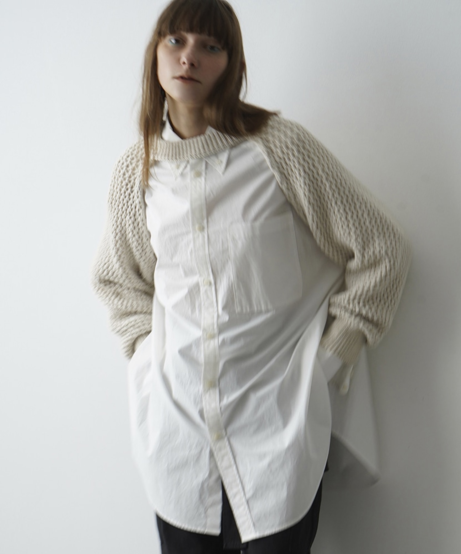 HUGE SHIRT(S WHITE): CLANE: WOMENS｜ STUDIOUS ONLINE公式通販サイト