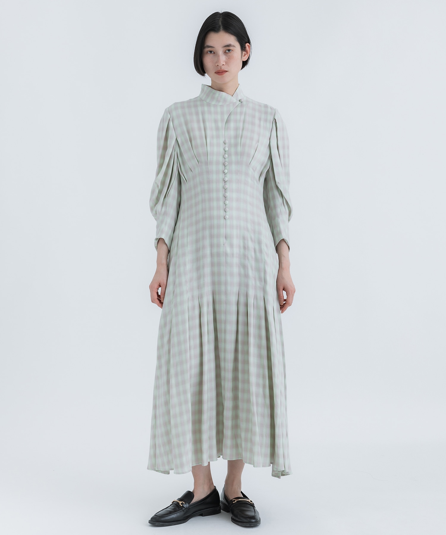 Random Ribbed Organic Cotton 2 way Dress(1 WHITE): Mame Kurogouchi 