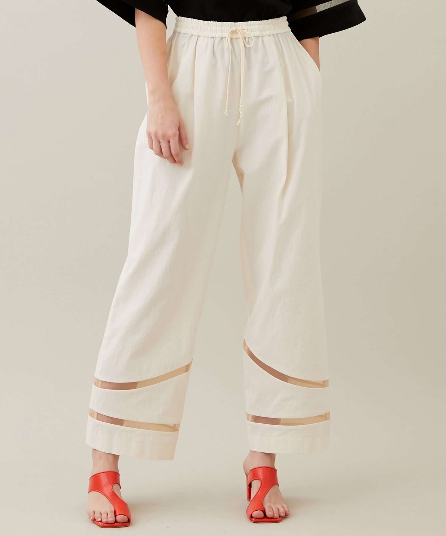 JELLYFISH PANTS(36 IVORY): muller of yoshiokubo: WOMENS｜ STUDIOUS