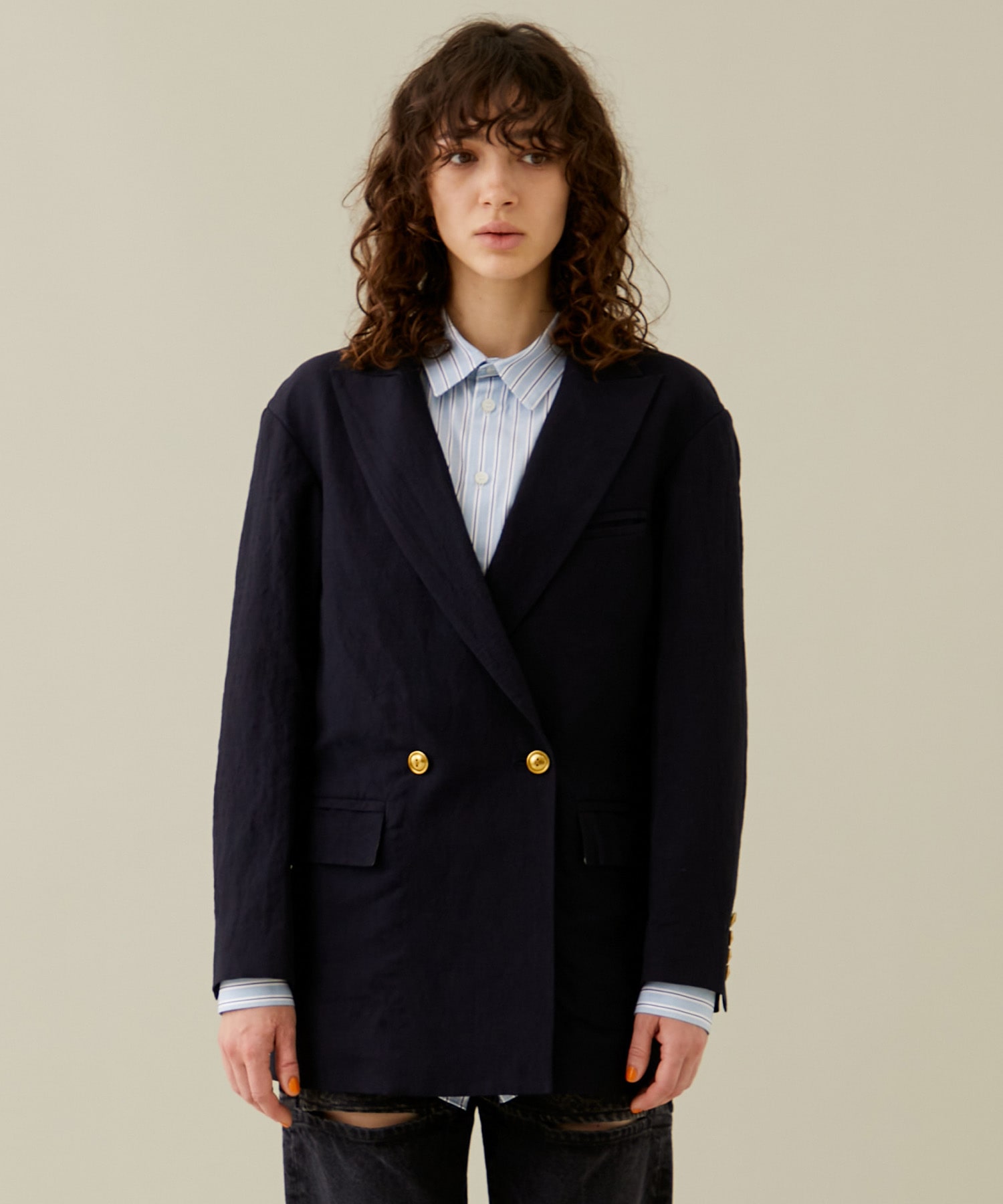 Darling DOUBLE 2B Jacket(36 NAVY): Cabana: WOMENS｜ STUDIOUS