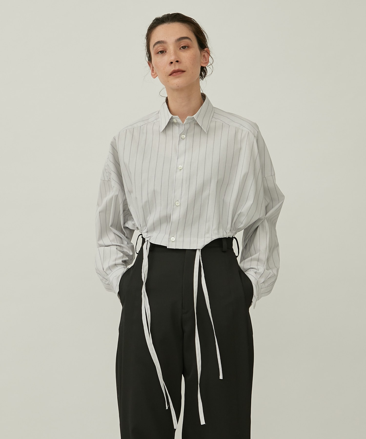 Ex.cropped shirts(2 STRIPE): UJOH: WOMENS｜ STUDIOUS ONLINE公式