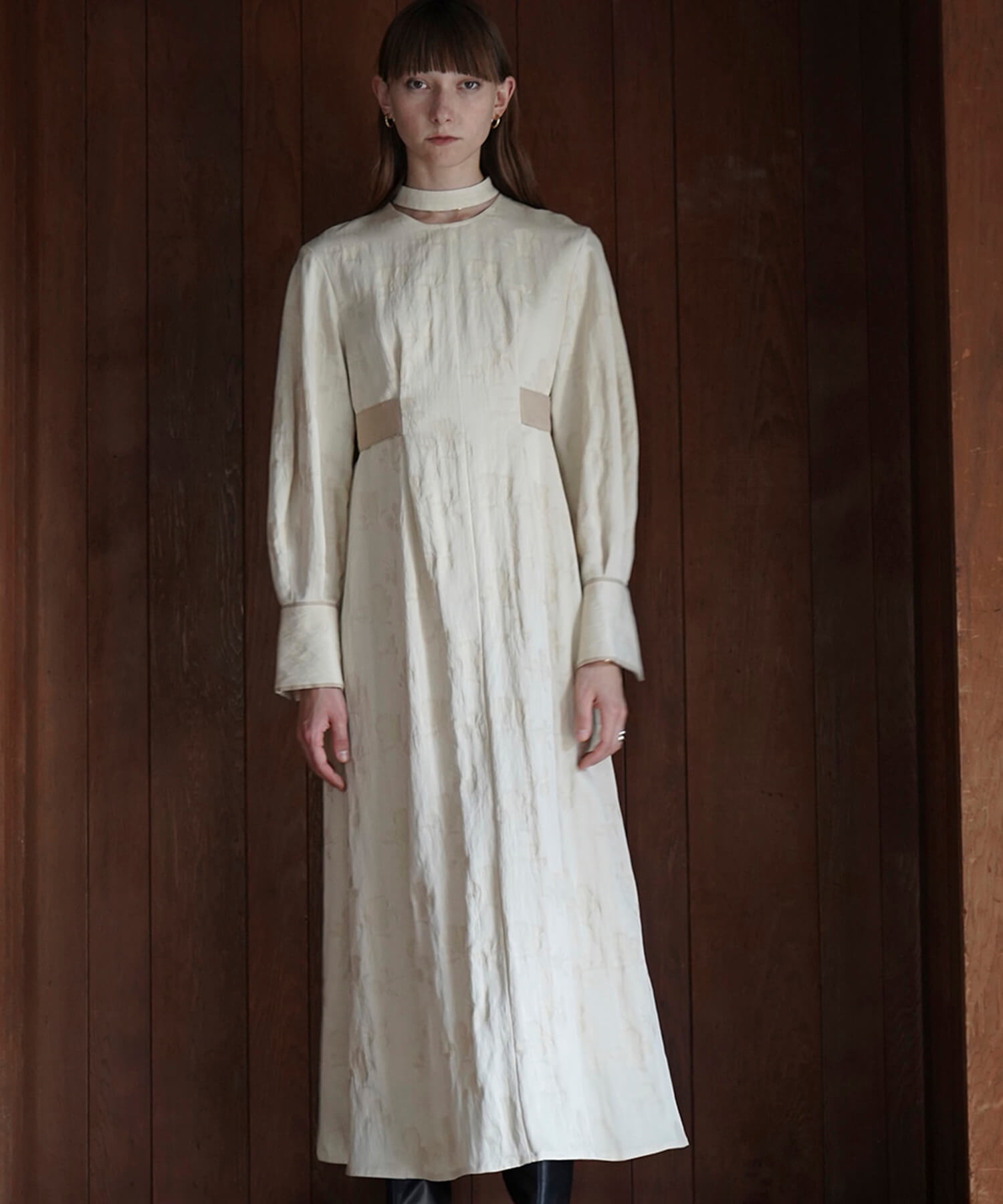 VINTAGE FLOWER SATIN ONEPIECE(1 IVORY): CLANE: WOMENS｜ STUDIOUS 