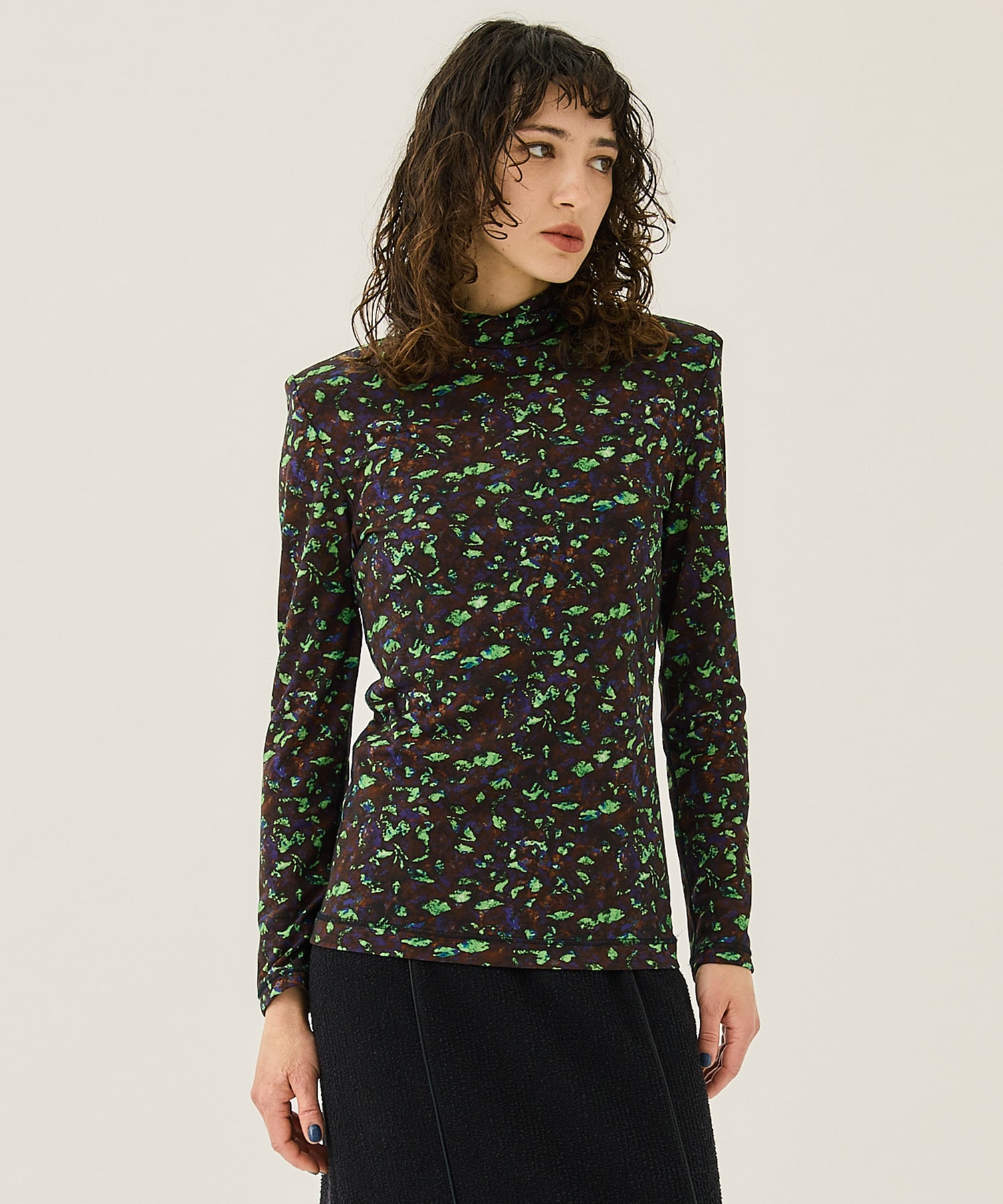 Print jersey L/S(36 NAVY): TOGA PULLA: WOMENS｜ STUDIOUS ONLINE