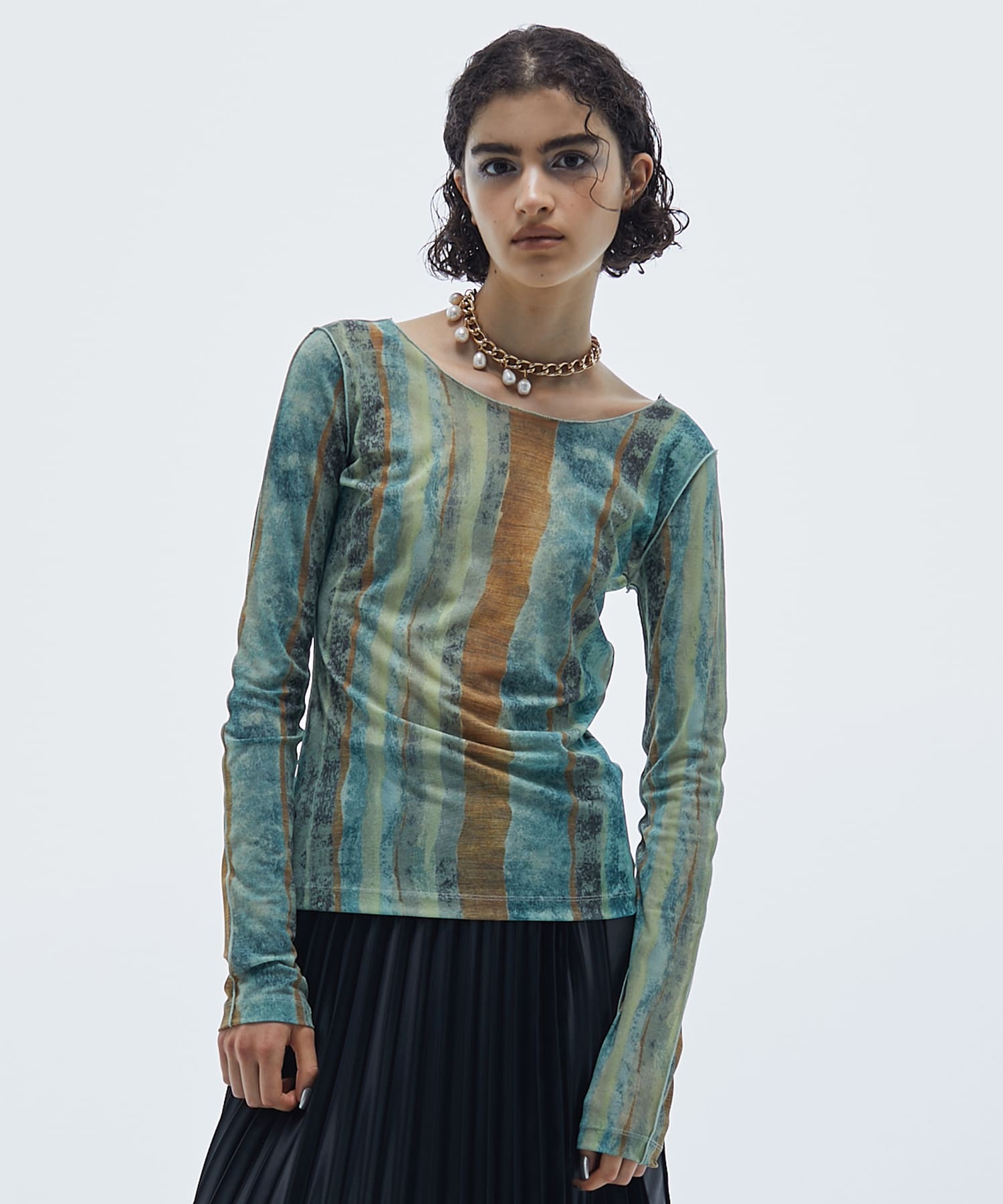 Art Stripe Skin Top(FREE MULTI): STUDIOUS: WOMENS｜ STUDIOUS