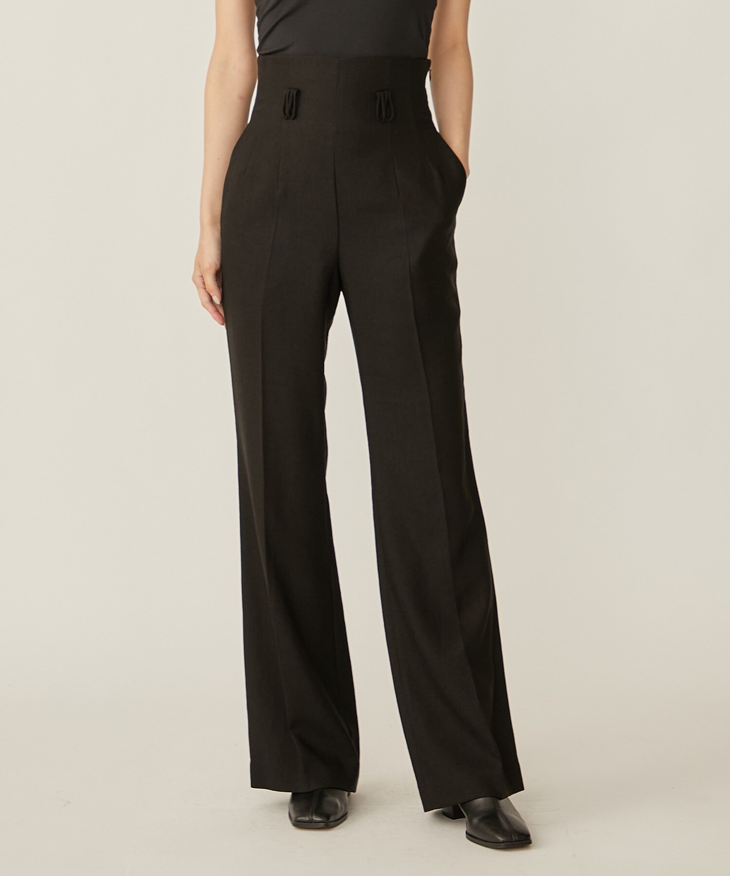 Triacetate Flared Suits Trousers