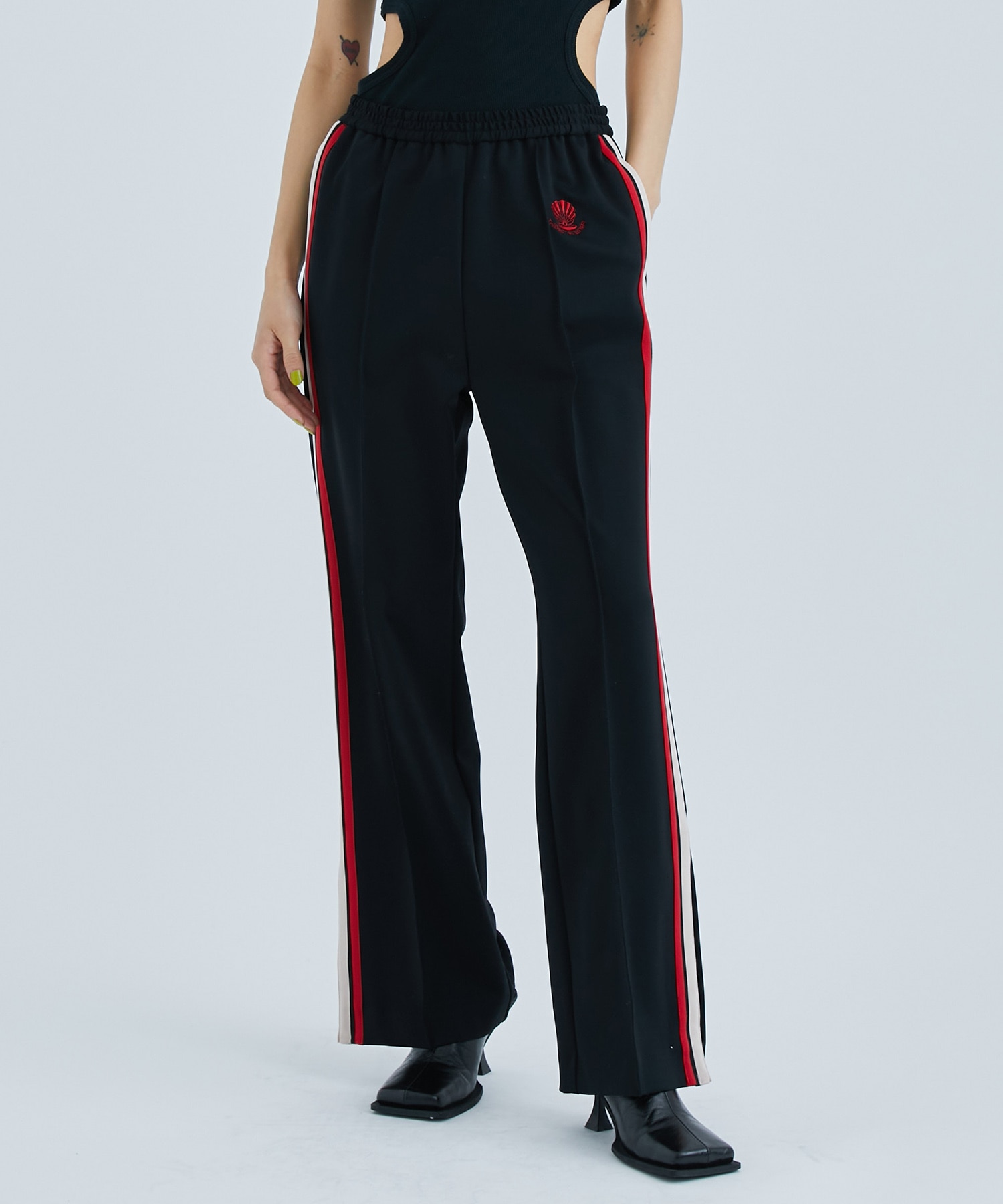 SCUBA JERSEY TRACK PANTS(1 BLACK): THINGS THAT MATTER: WOMENS