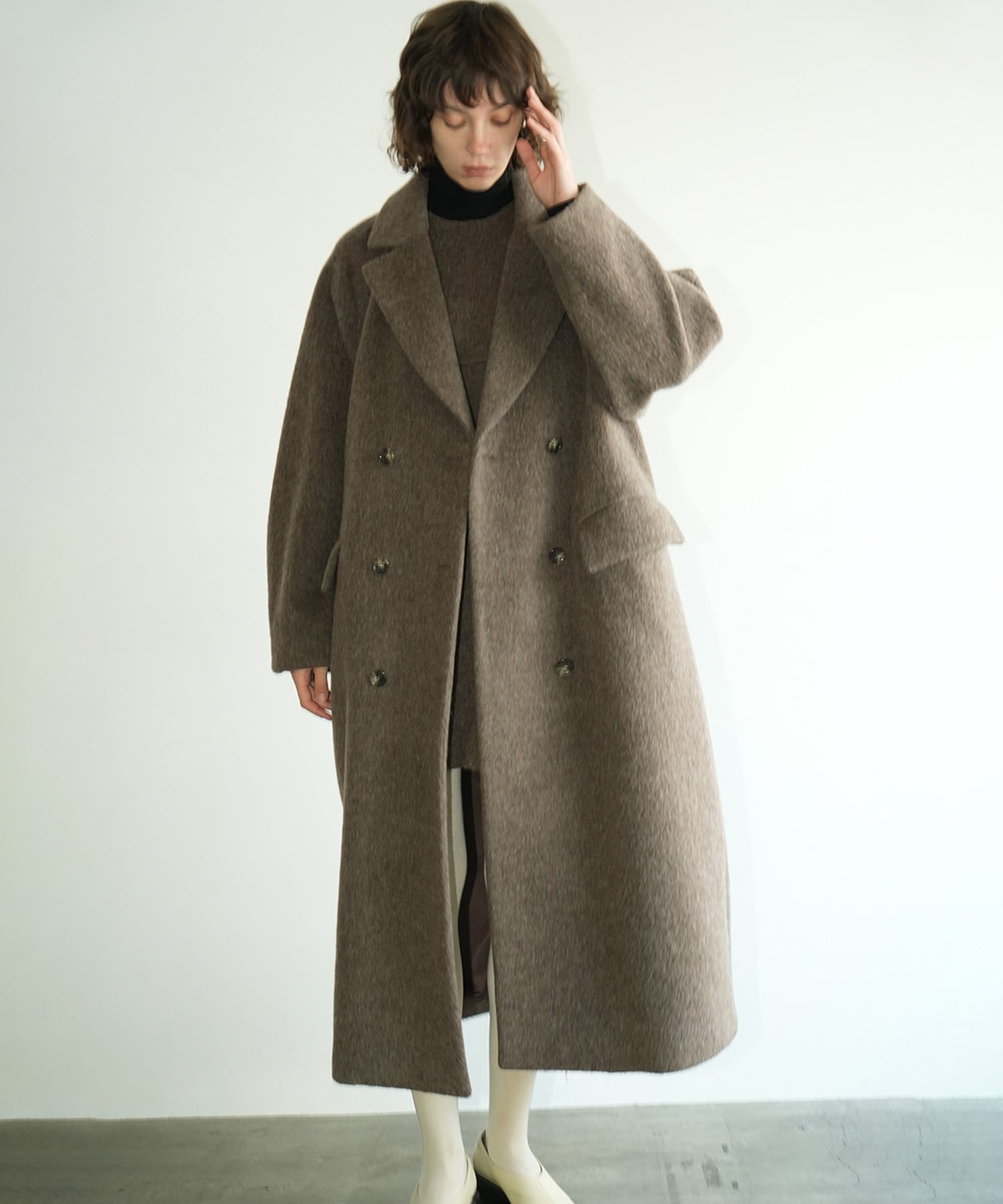 wool long coatジャケット/アウター