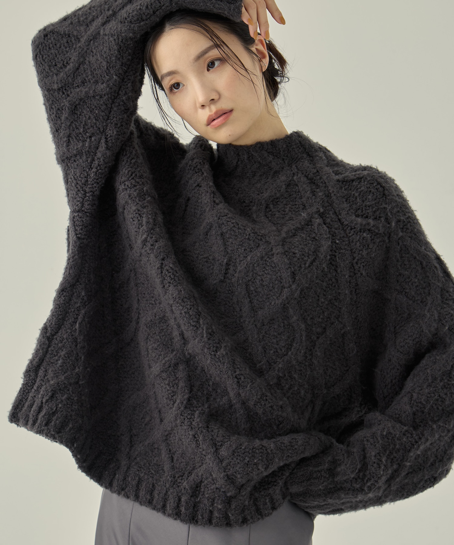 Shadow Cable Knit Top