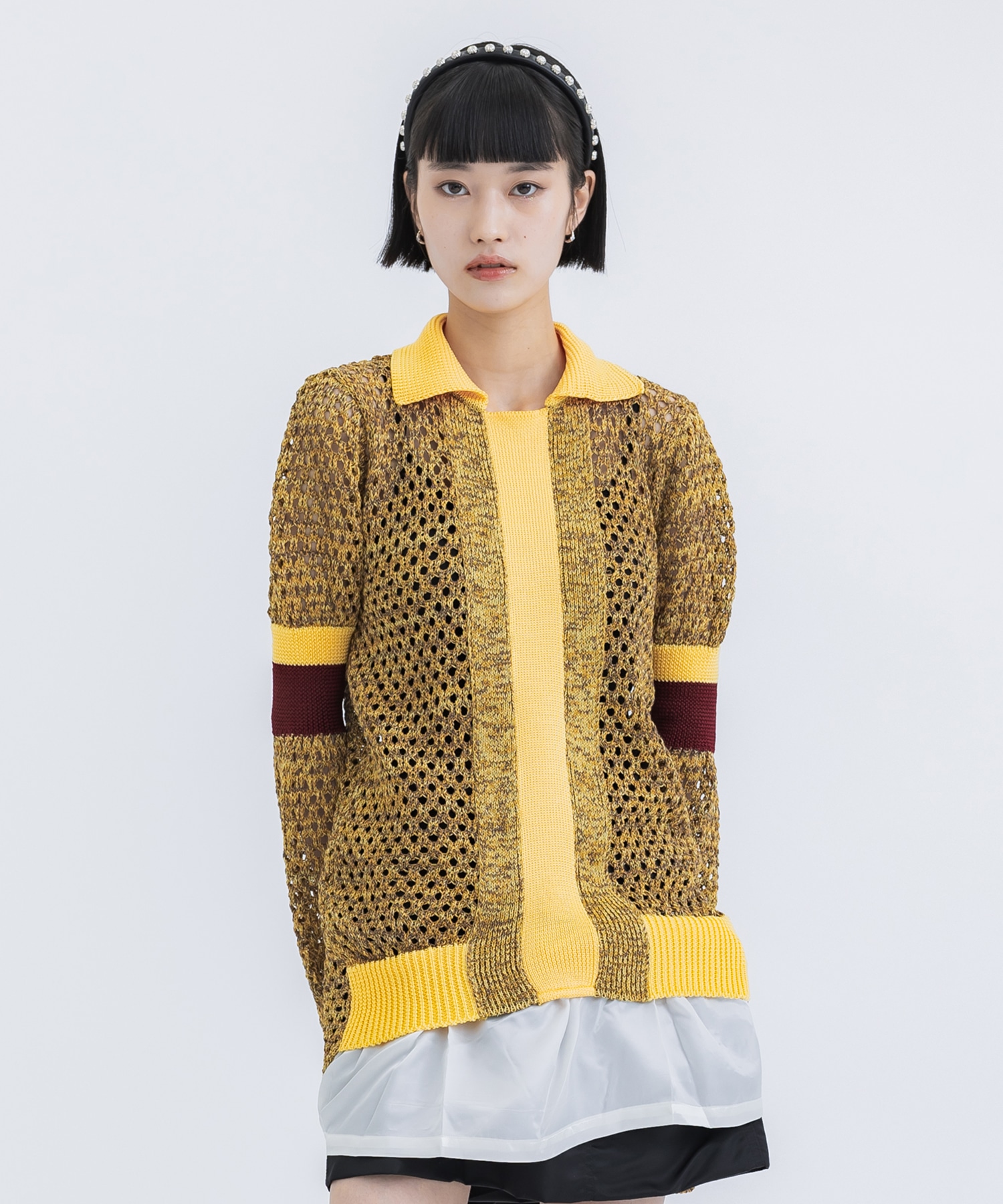Mesh knit dress(38 YELLOW): TOGA PULLA: WOMENS｜ STUDIOUS ONLINE