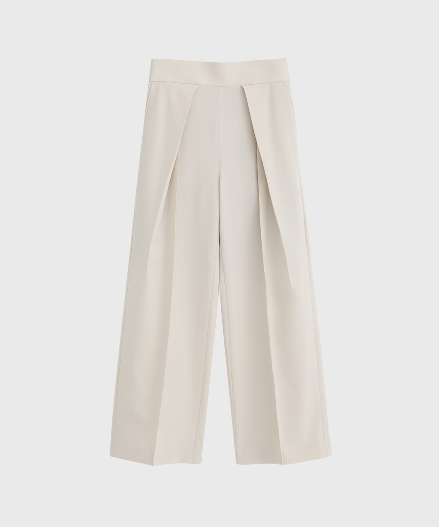 Strecth Twill Tucked Trousers