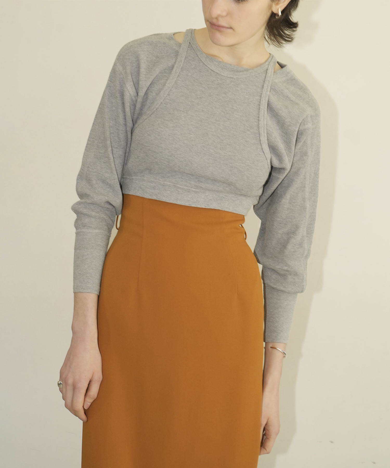 LAYRED BUSTIER THERMAL TOPS