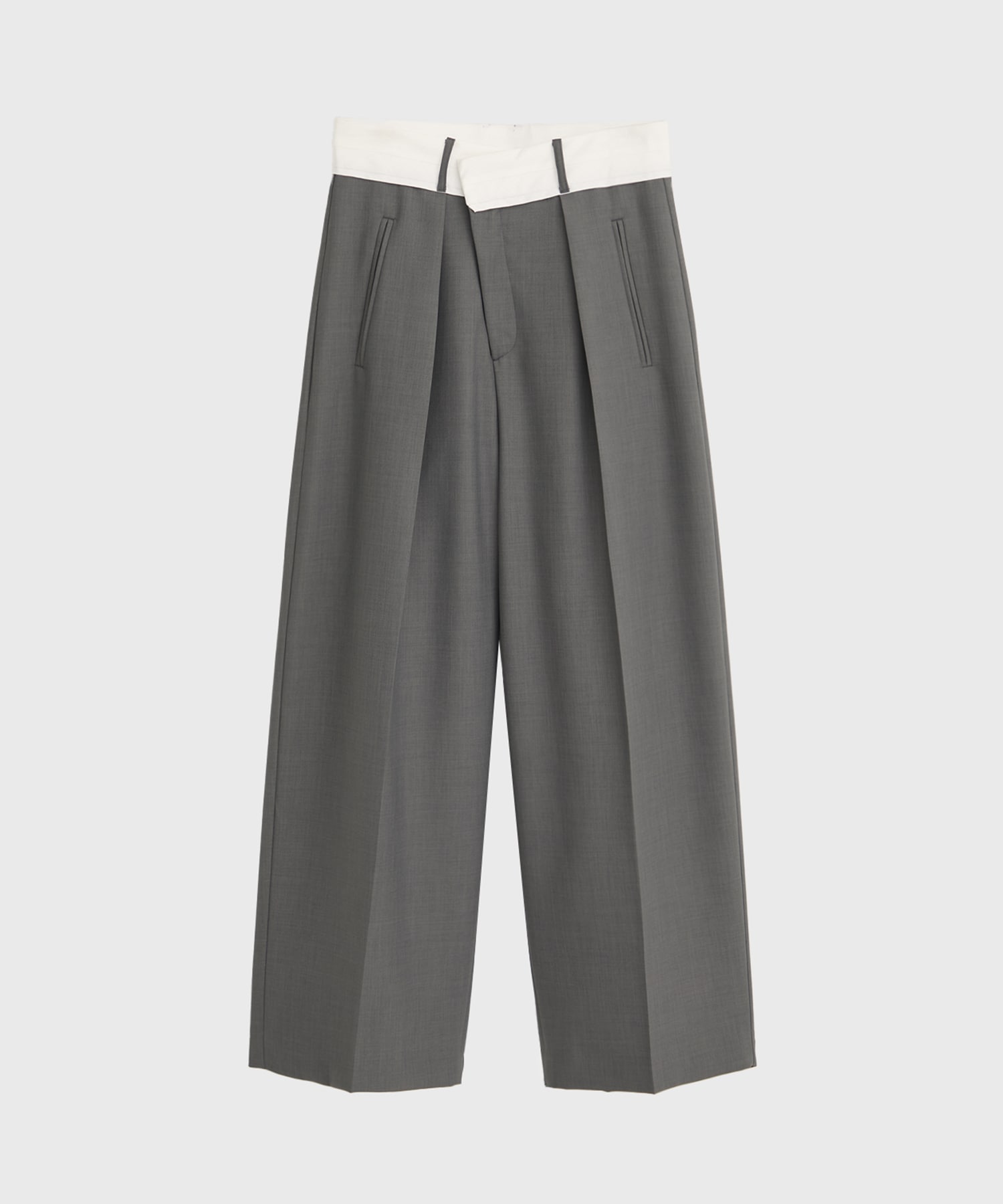 Asymmetric Front Trousers