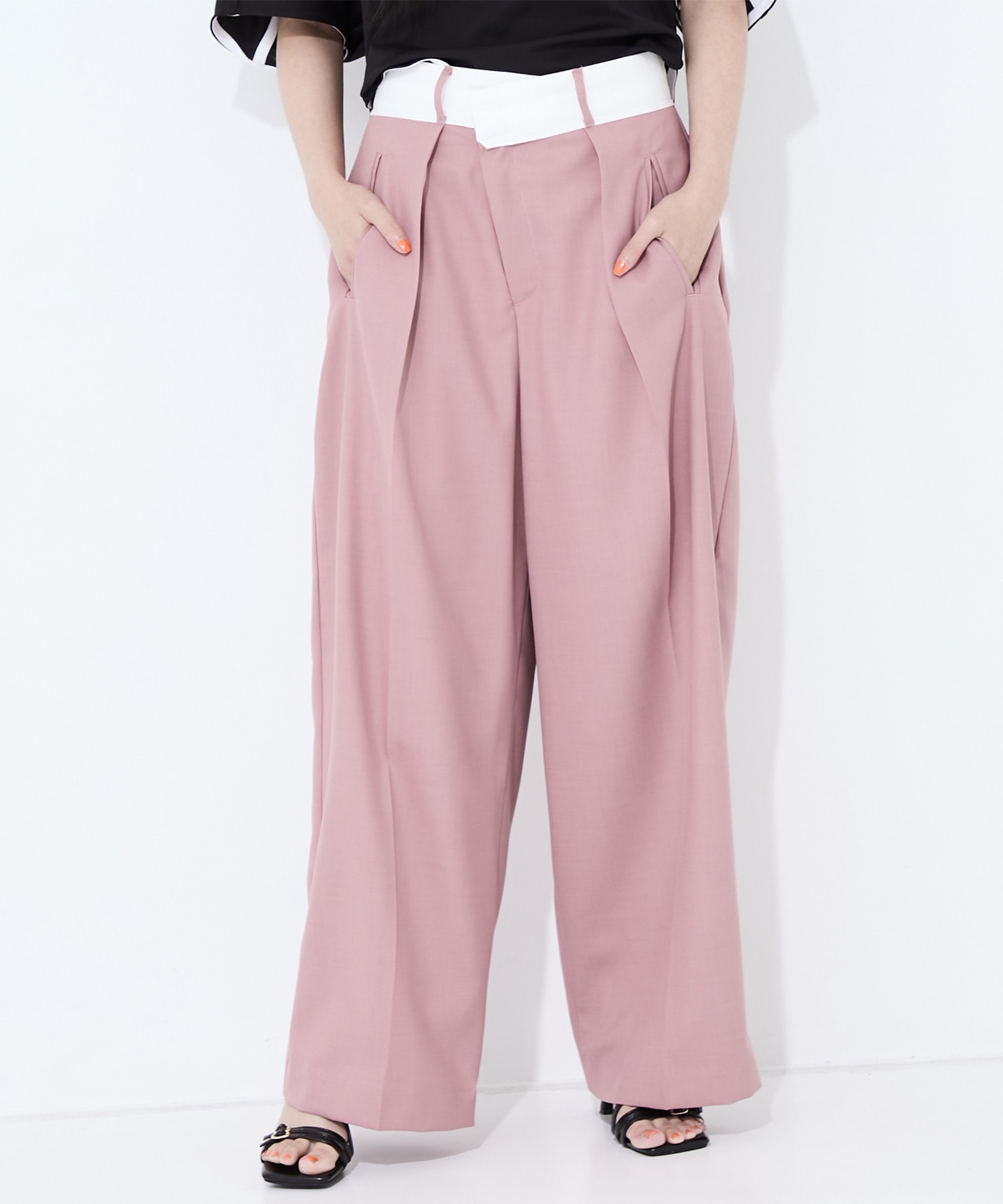 Asymmetric Front Trousers