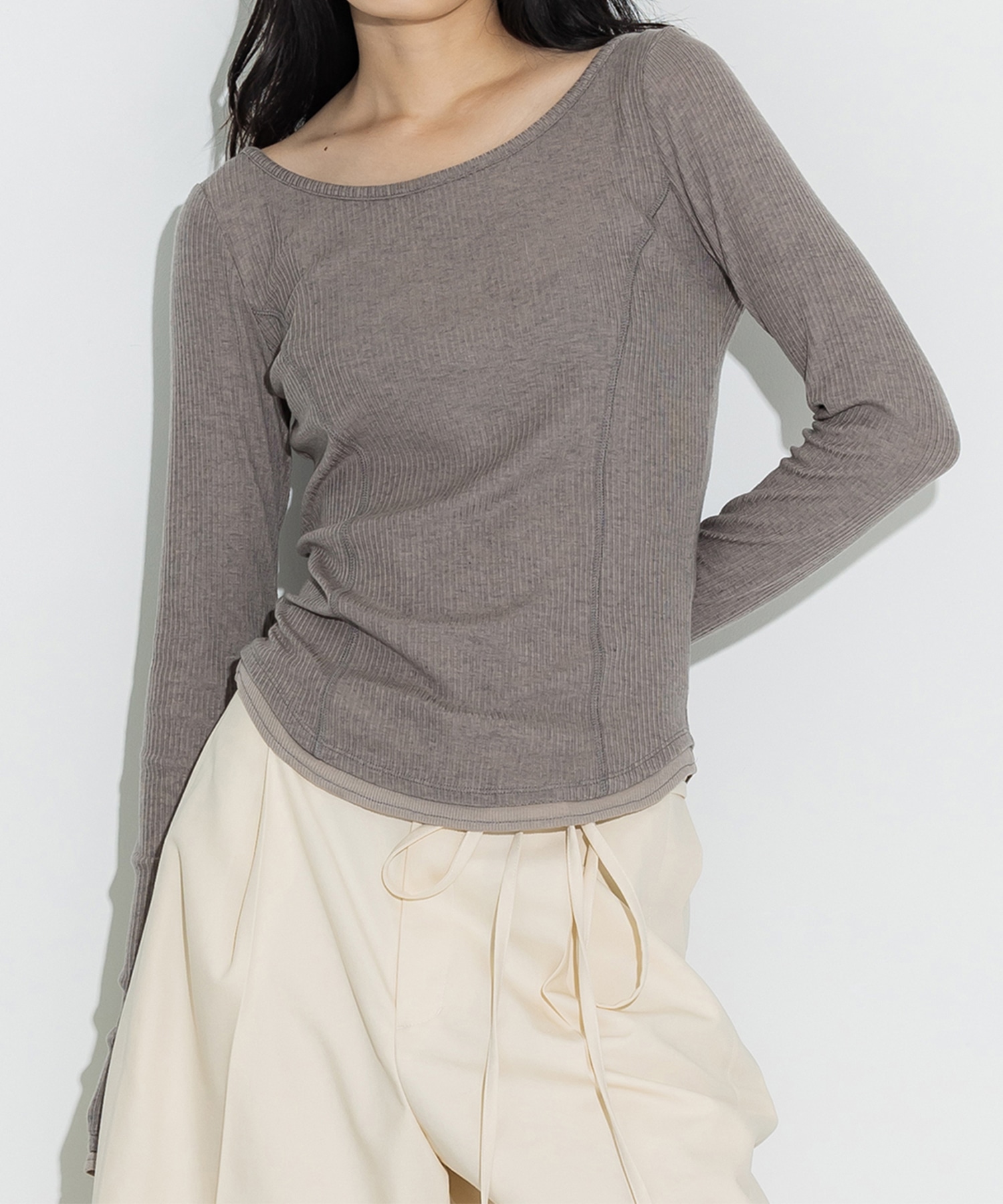 Cashmere Silk Wool Long Tee