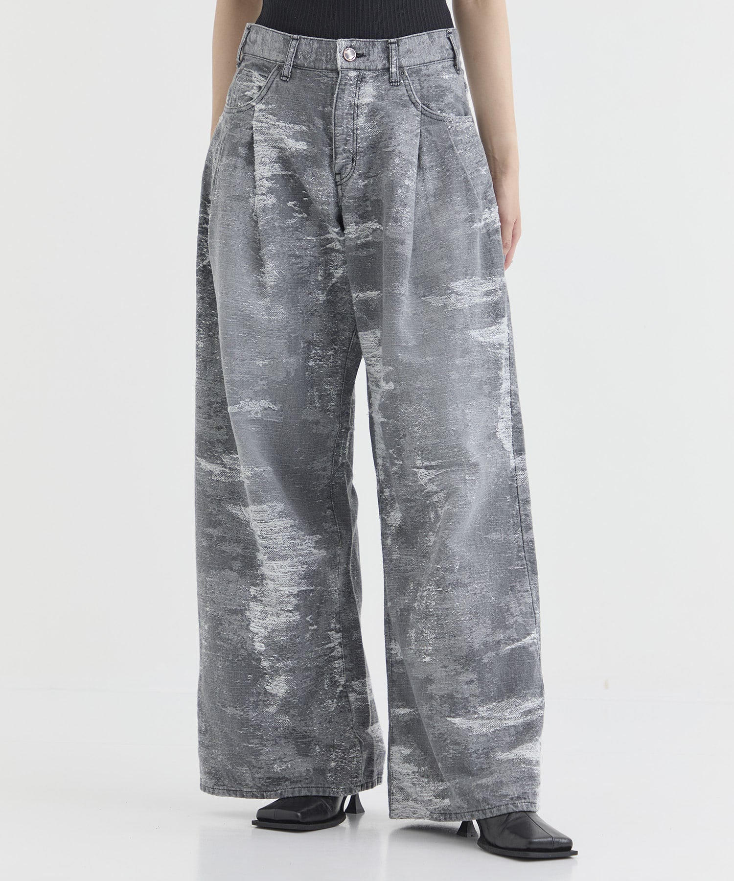 DENIM WIDE PANTS