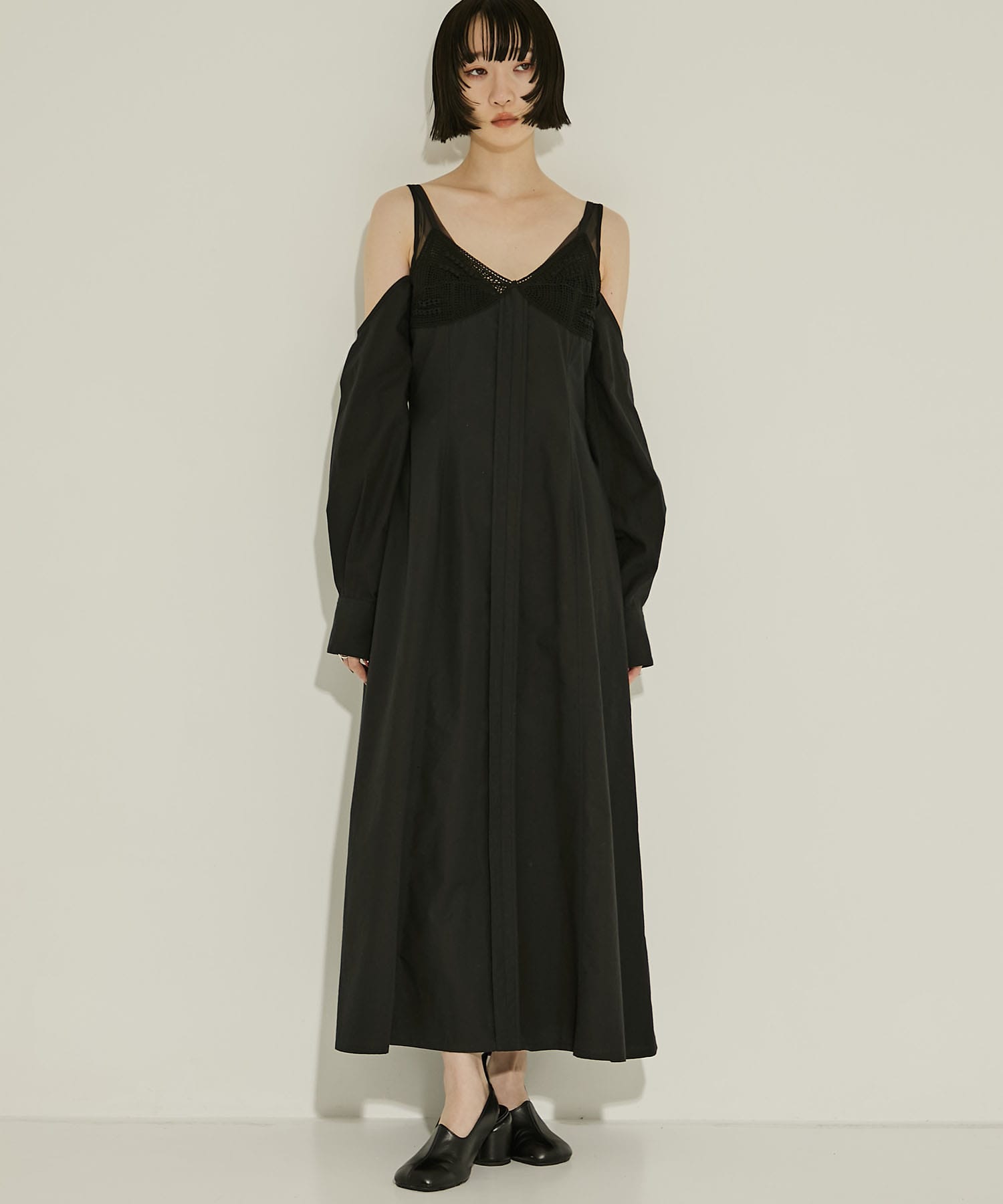 WAO-FOP51-2010(キャミワンピース）(36 BLACK): AKANE