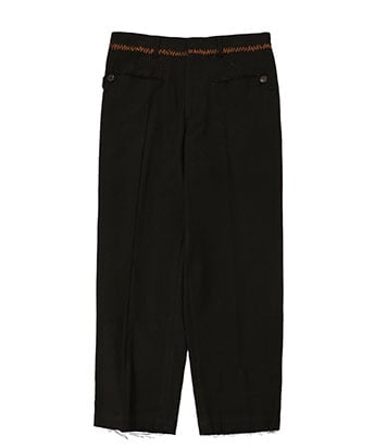 Cotton/Cashmere tapered trousers