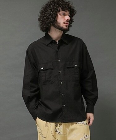 ROLL UP VINTAGE COTTON SHIRT