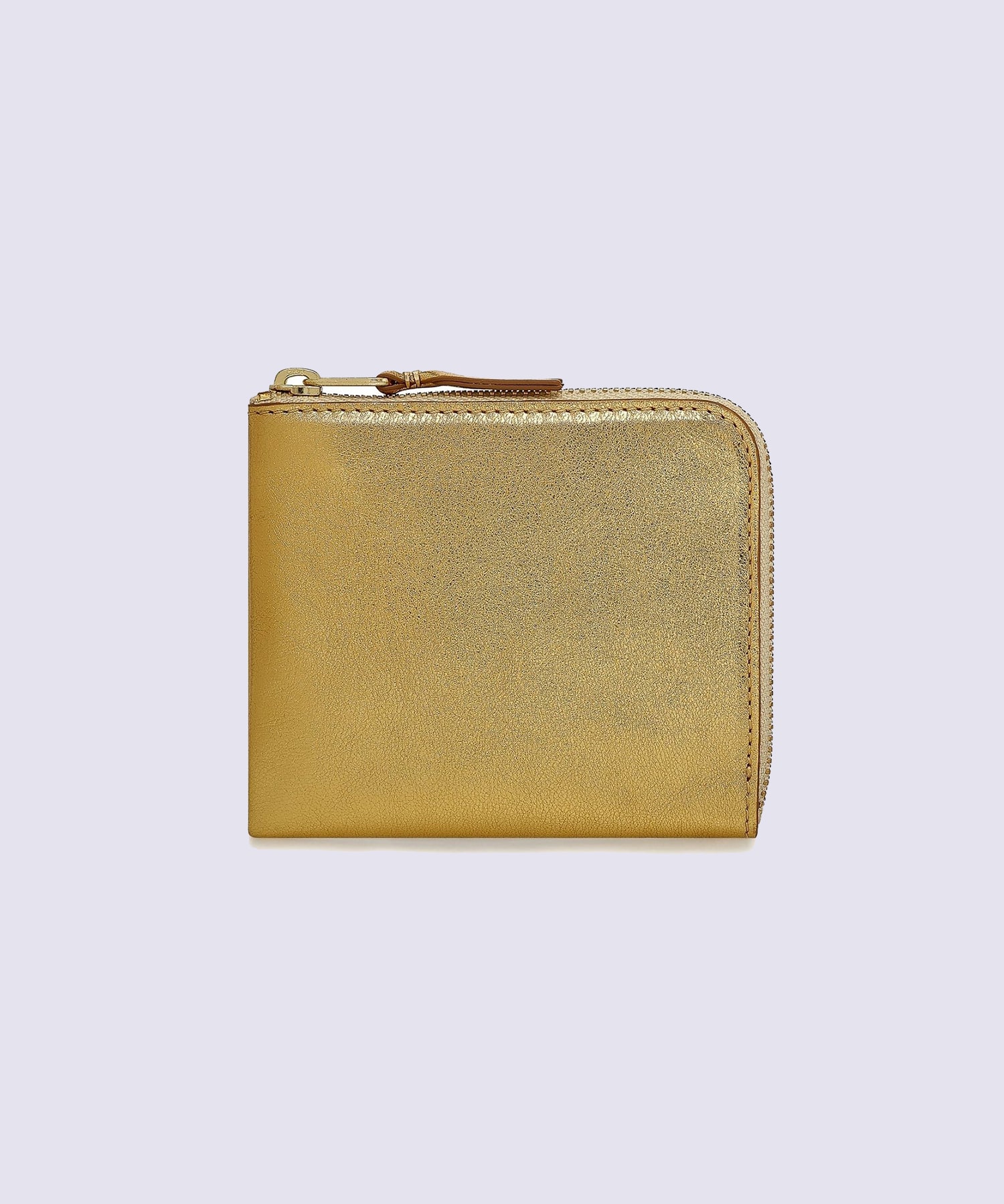 GOLD AND SILVER L ZIP WALLET
