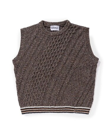 Cable-knit Twisted Vest
