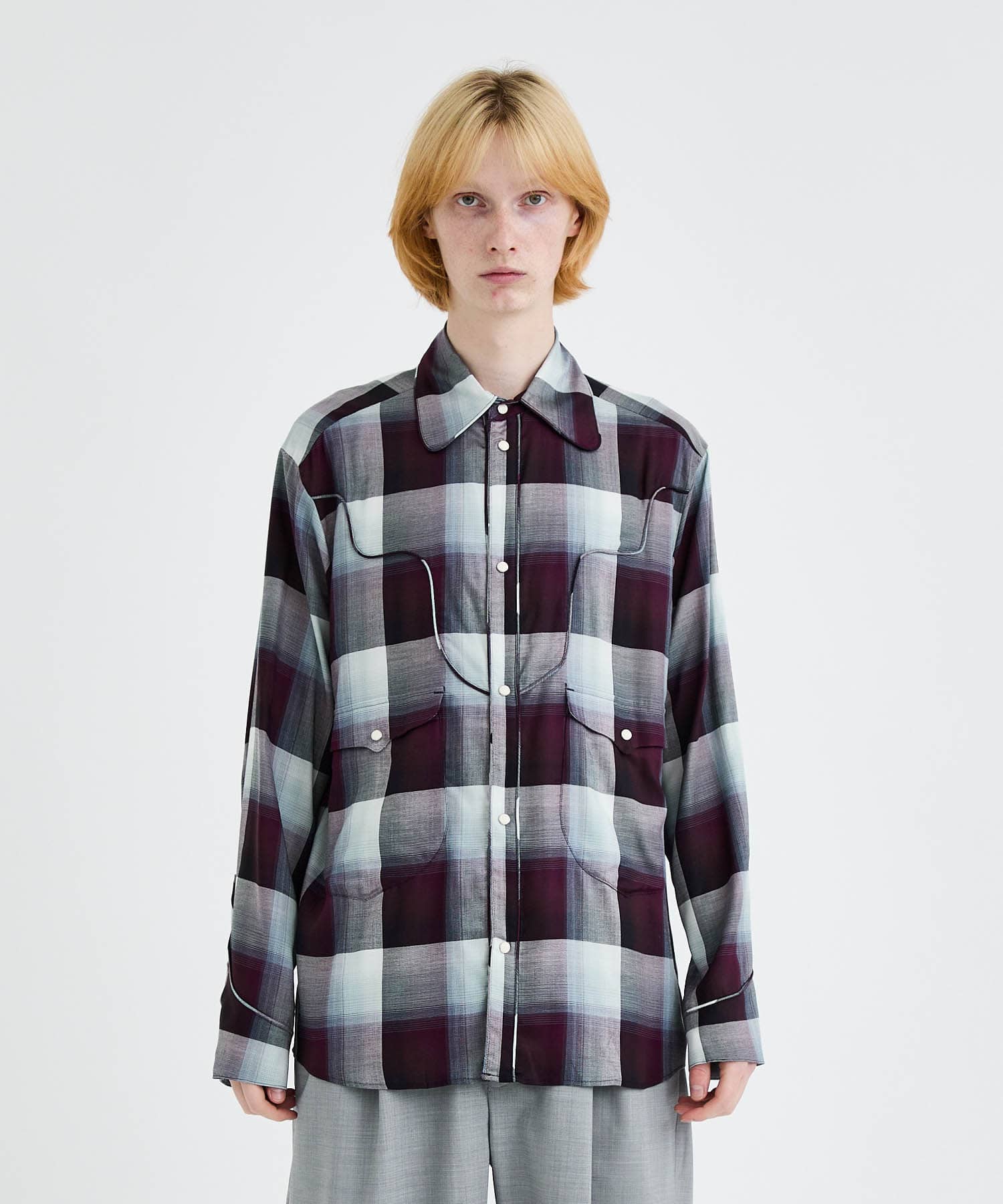 OMBRE WESTERNV SHIRT
